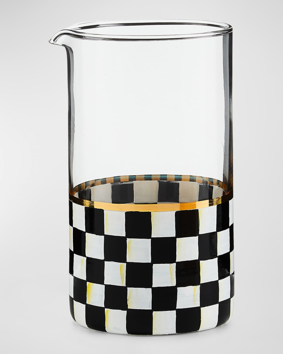 Mackenzie Childs Cake Dome Courtly Check Glass main image 1