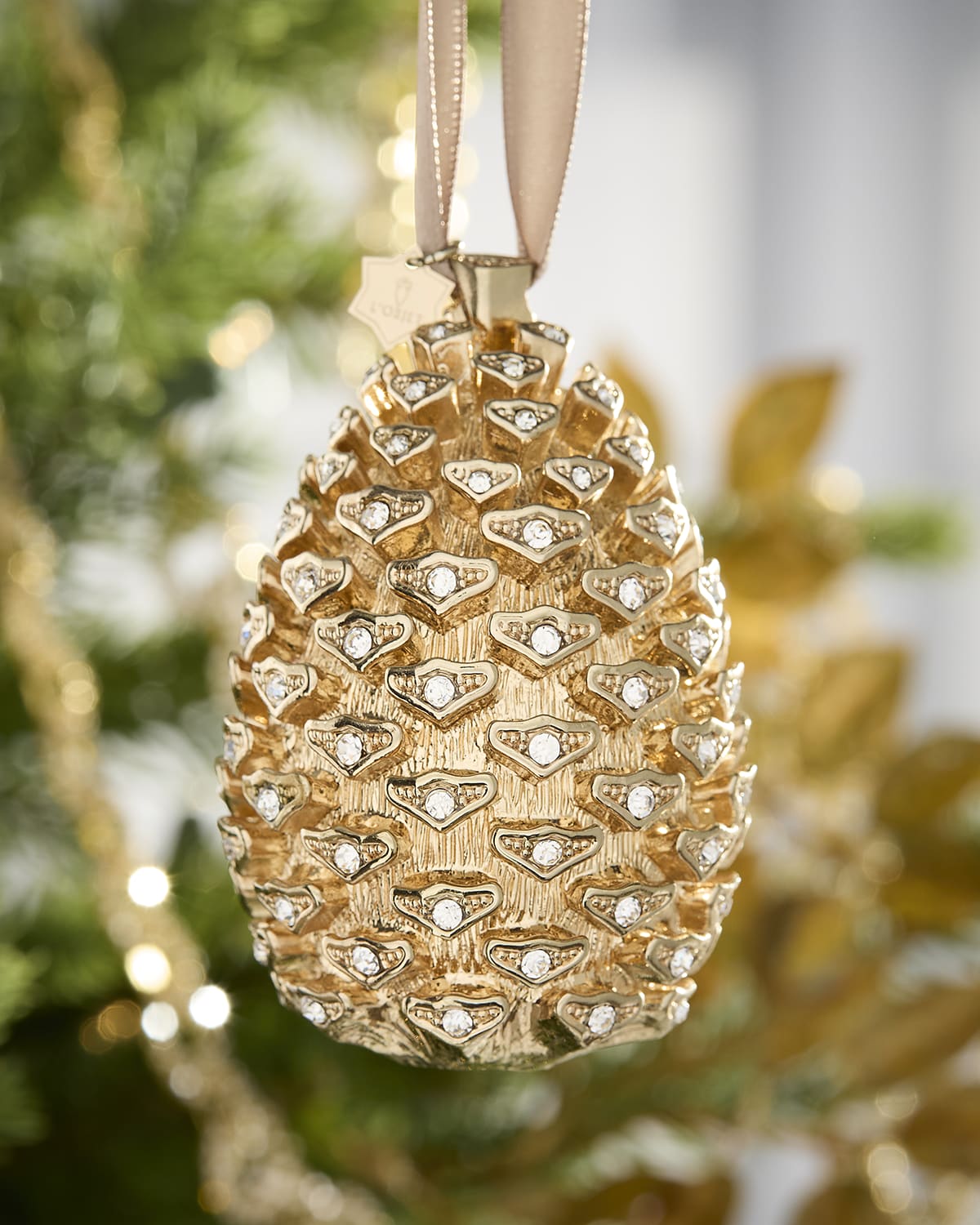 L'Objet 24K Gold-Plated Globe Christmas Ornament | Horchow