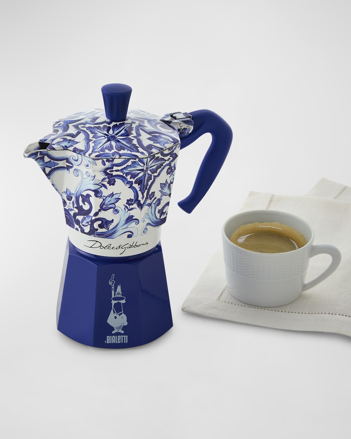 Bialetti x Dolce&Gabbana Moka Express Small Pot - Blu Mediterraneo ...