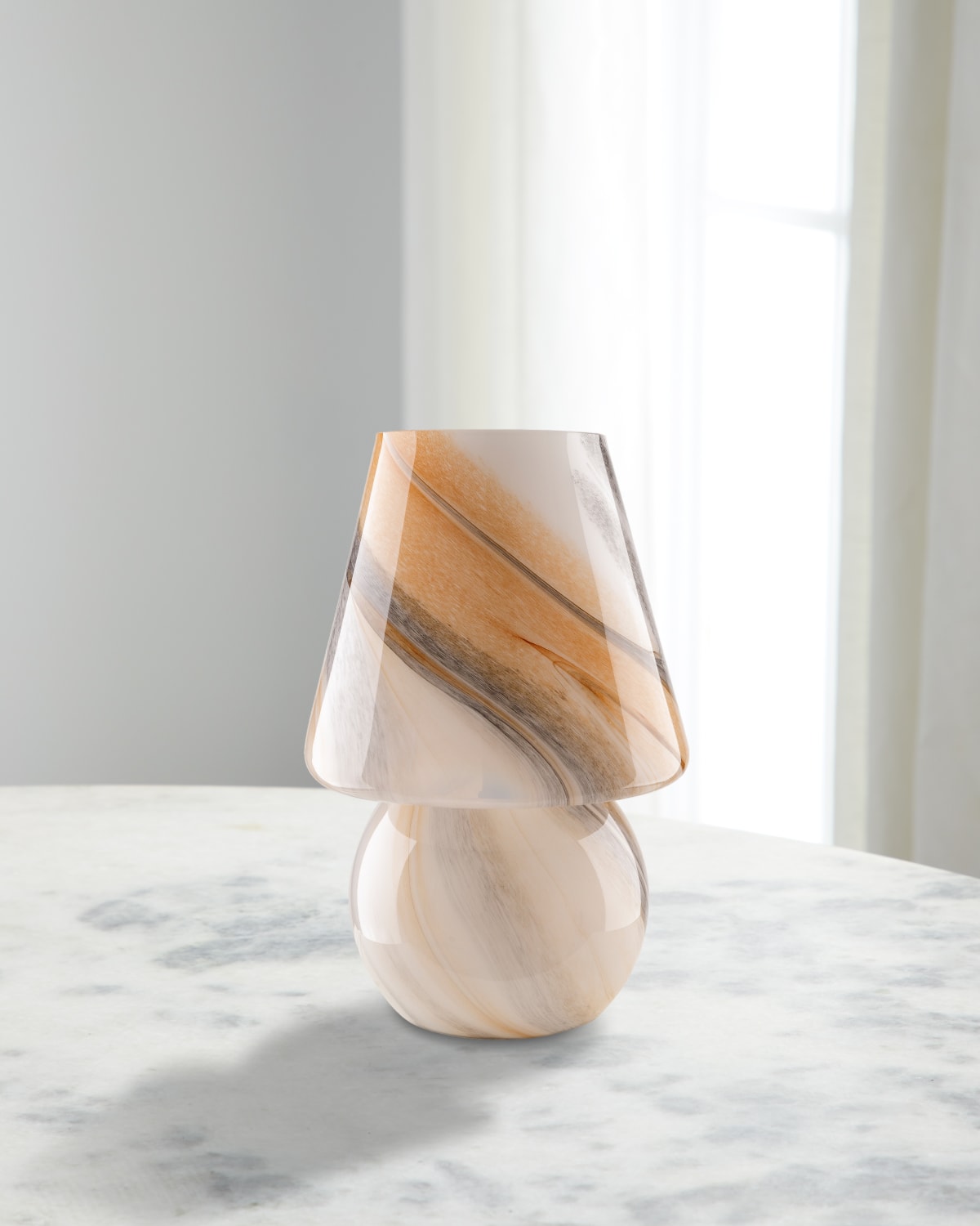 Surya Domea 20" HandPainted Table Lamp with Metal Shade Horchow