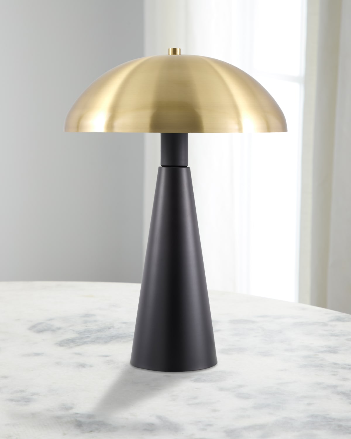 Surya Lefkada 16" Painted Table Lamp with Glass Shade Horchow