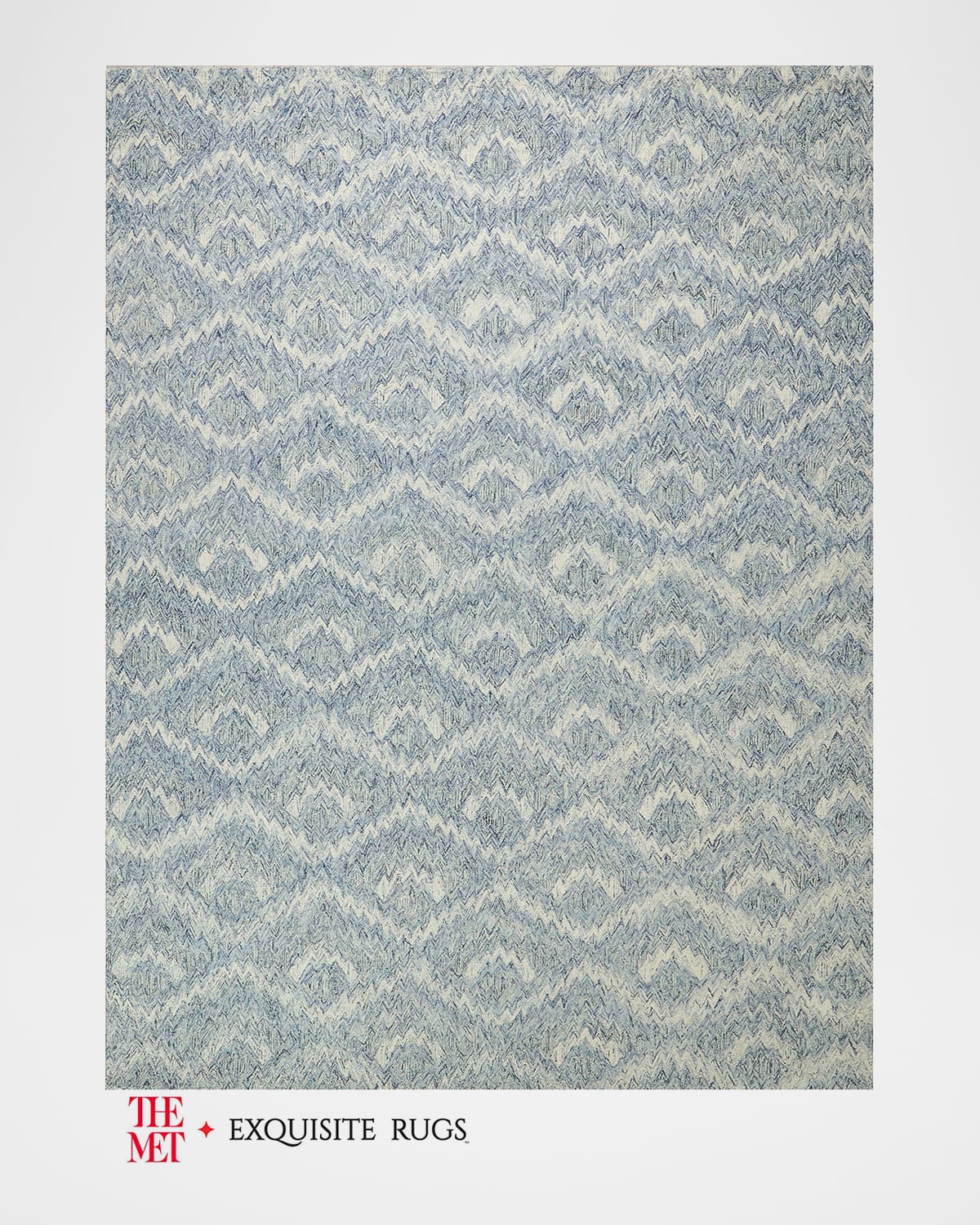 Exquisite Rugs x THE MET Botanica Hand-Tufted Light Blue/Ivory Rug, 12 ...