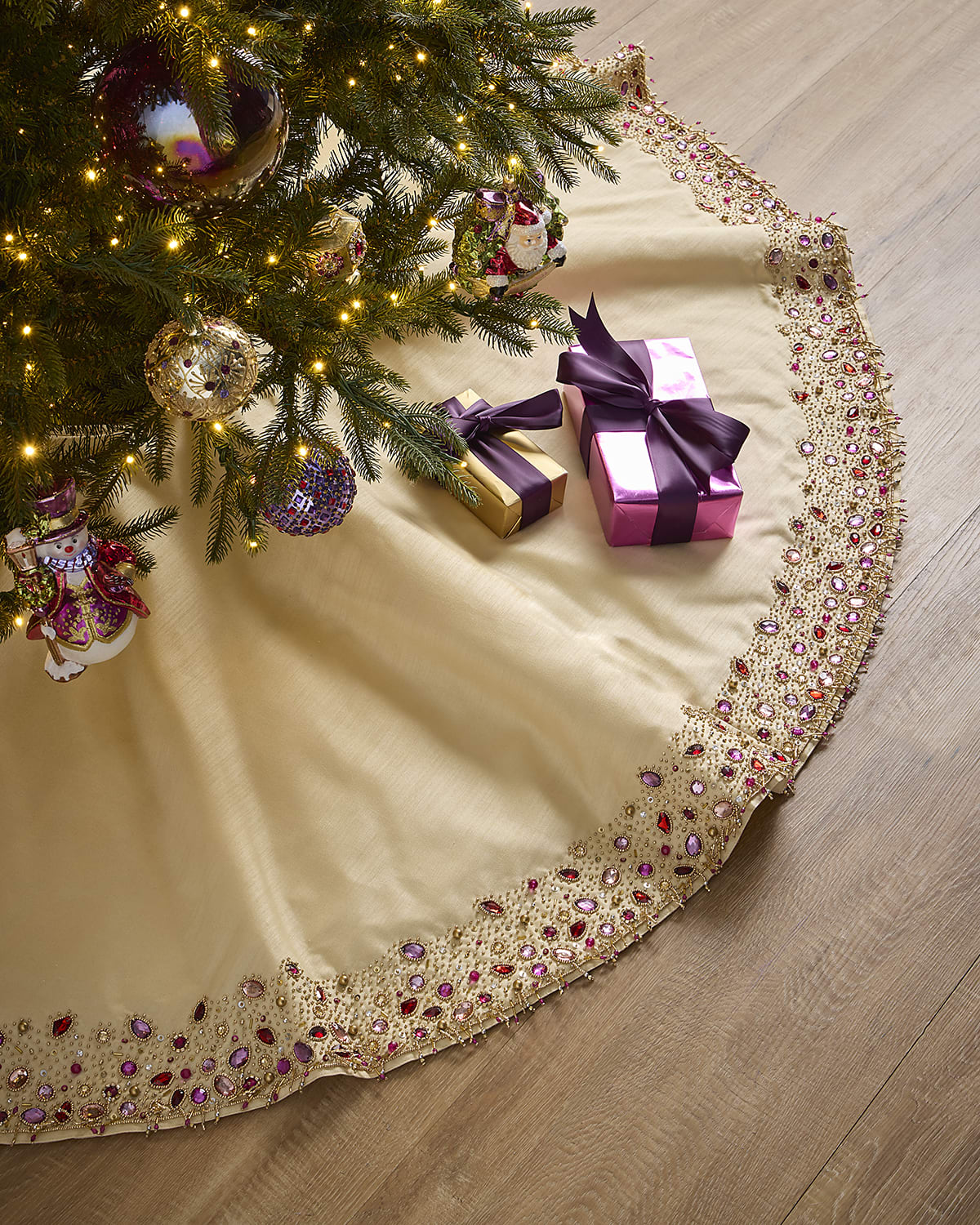 Kim Seybert North Pole Faux-Fur Tree Skirt | Horchow