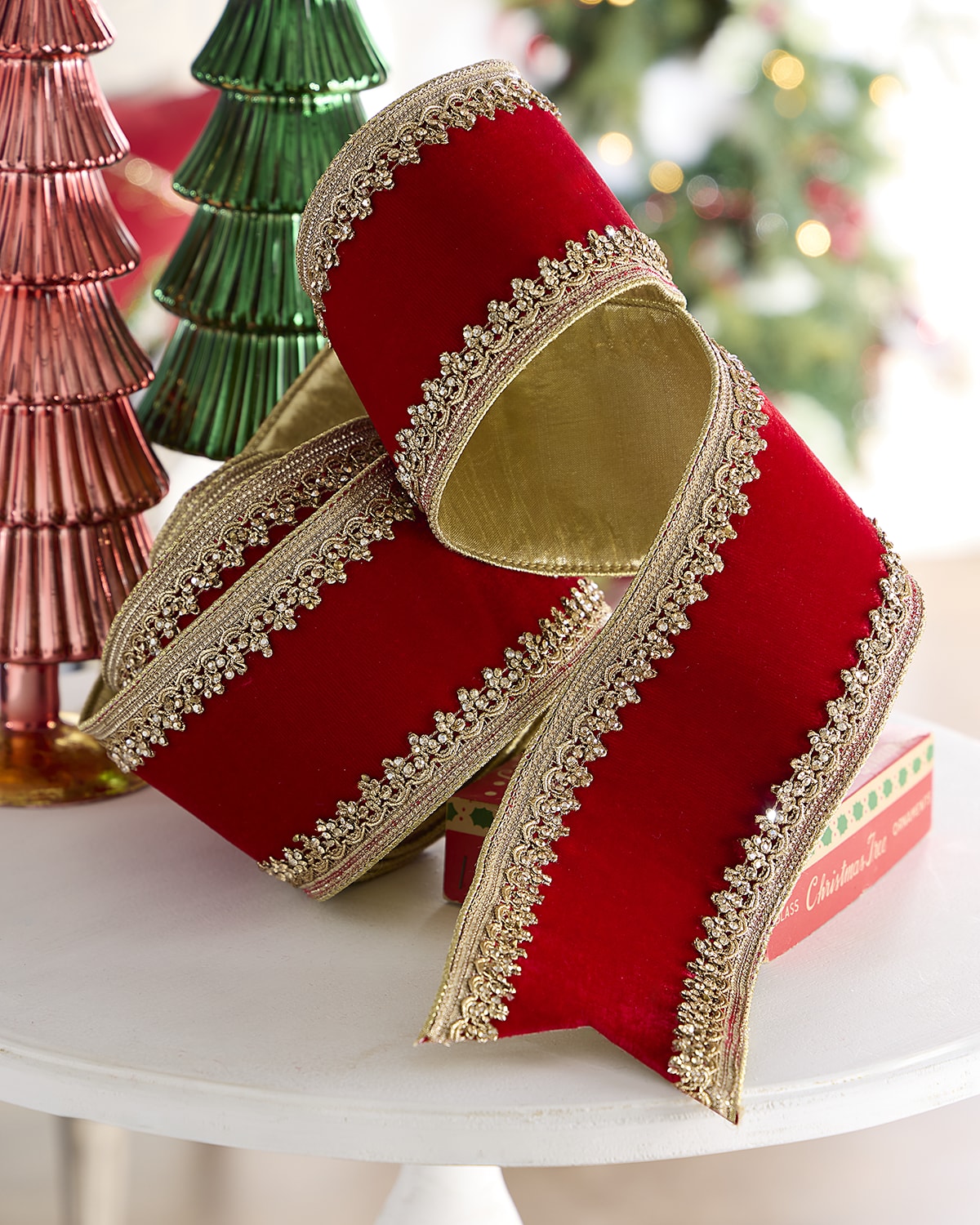 D. Stevens Dupion Metallic-Trim Ribbon, 4