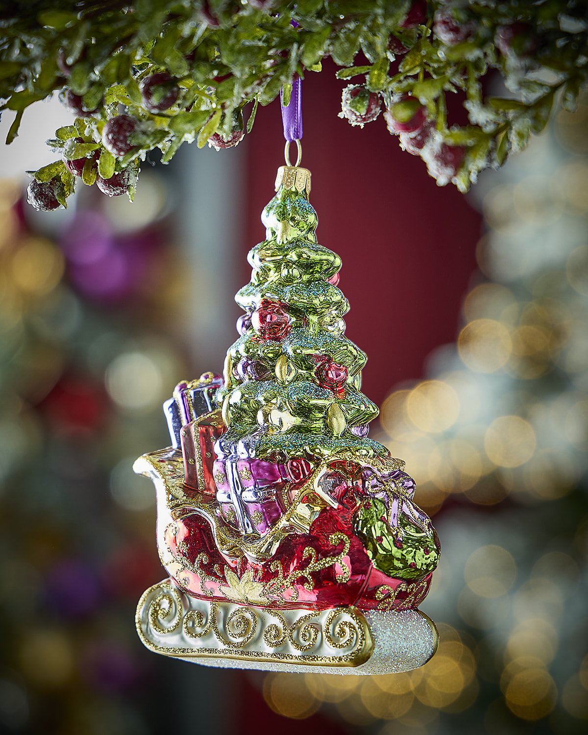 thumbnail image 2 of Premium English Bulldog Christmas Ornaments 2 of 13