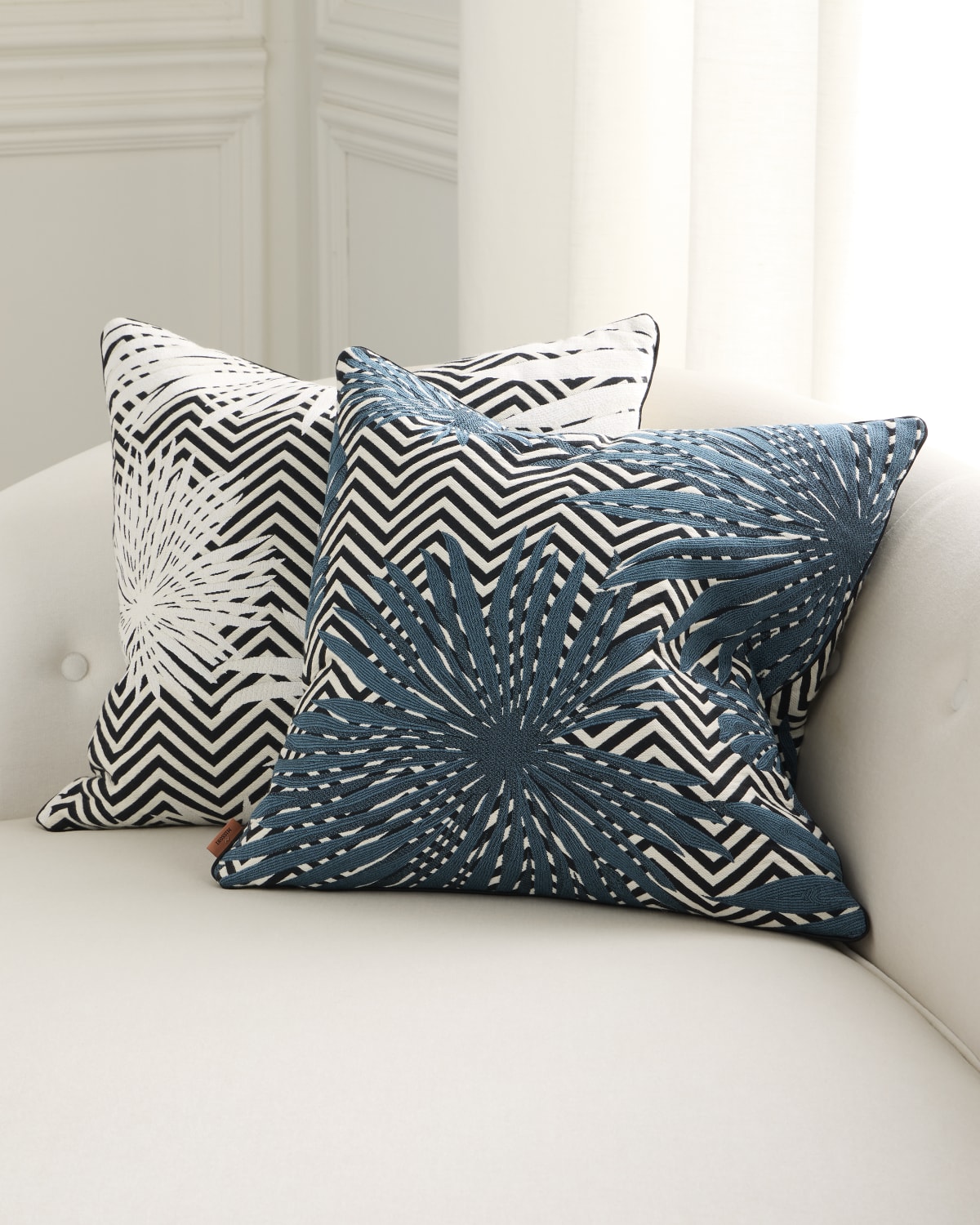 Missoni Home Fossile Embossed Chevron Cushion, 12