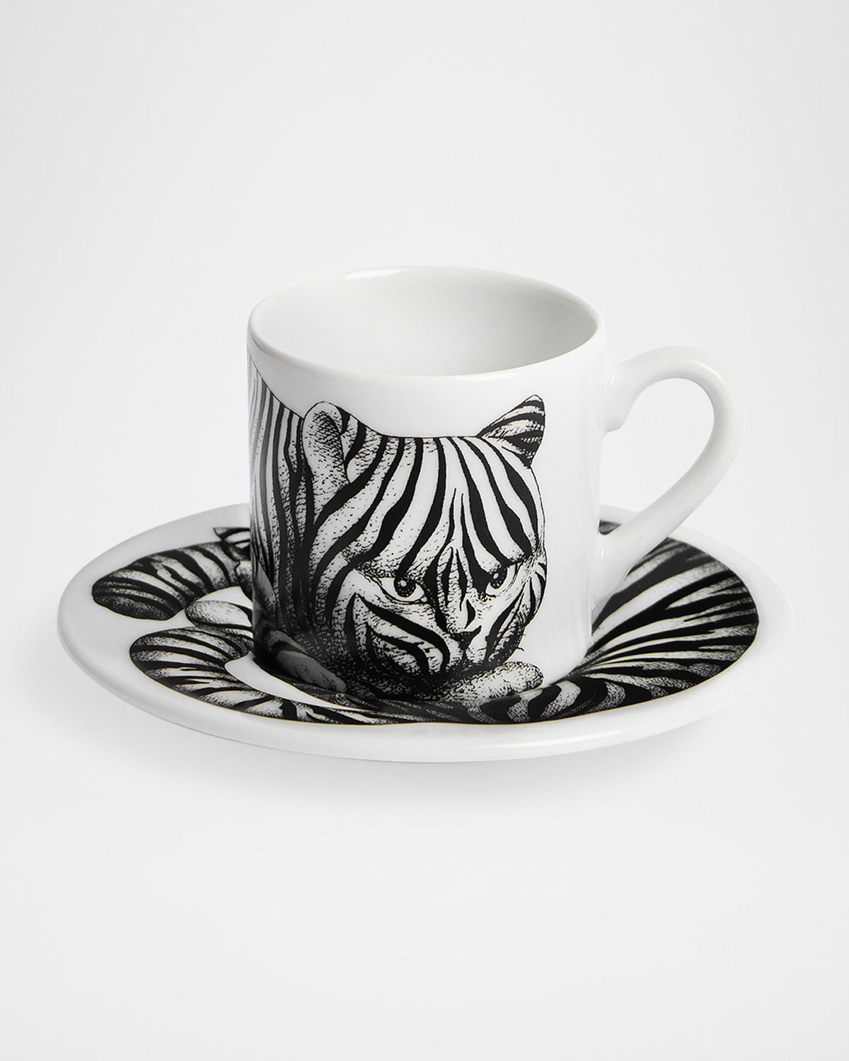 その他 fornasetti Tea cup High Fidelity Stellato in White/Black/Gold | Fornasetti®