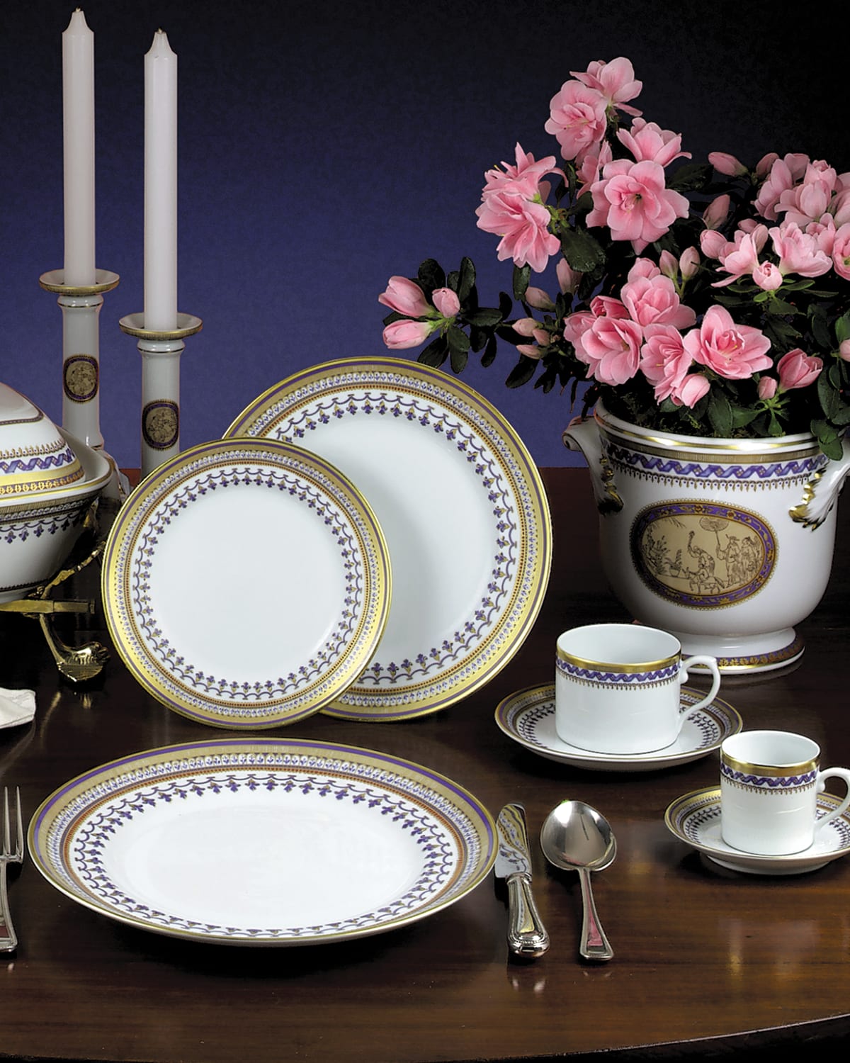 Mottahedeh Tobacco Leaf Dinner Plate | Horchow