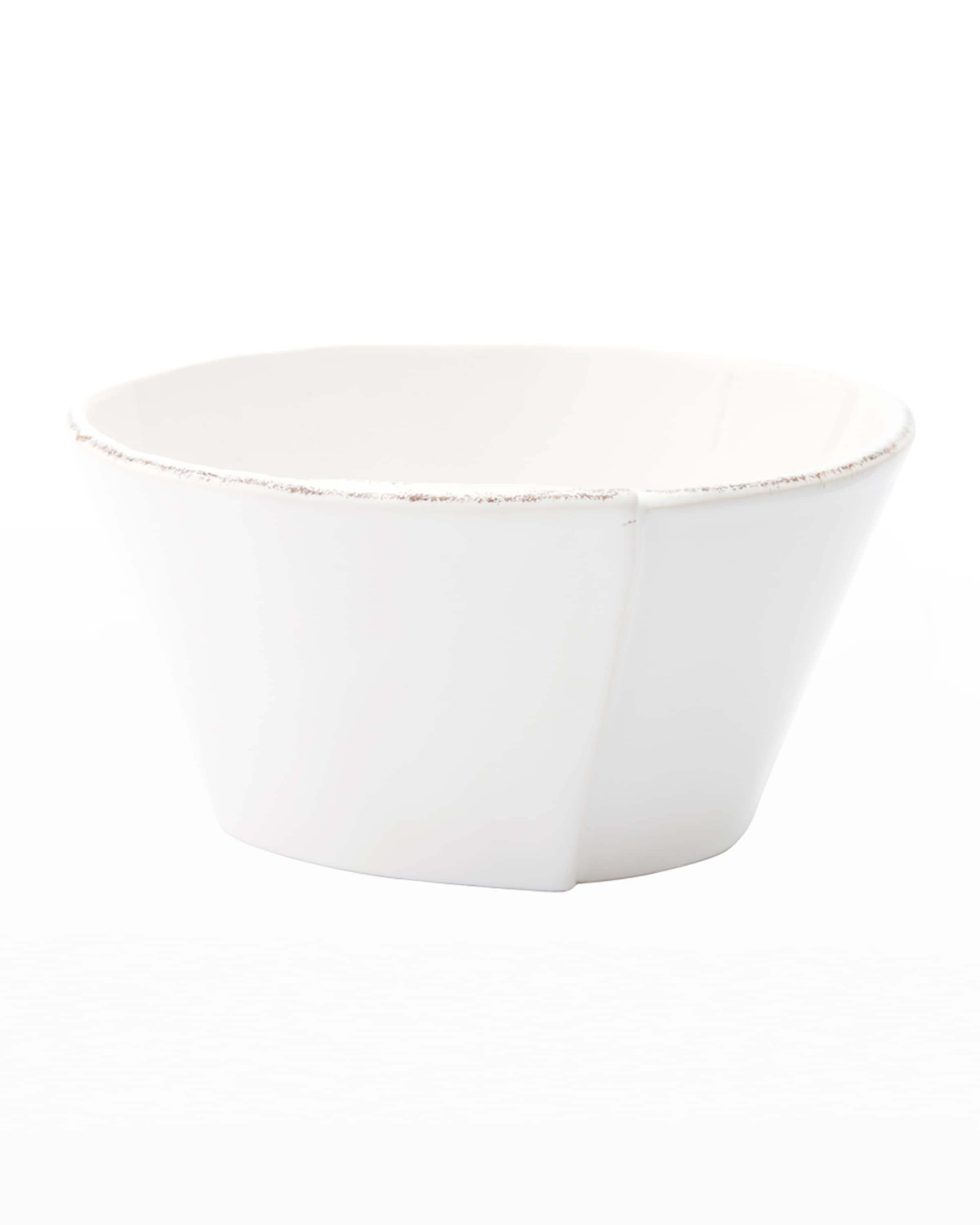 Vietri Lastra Stacking Cereal Bowl, White
