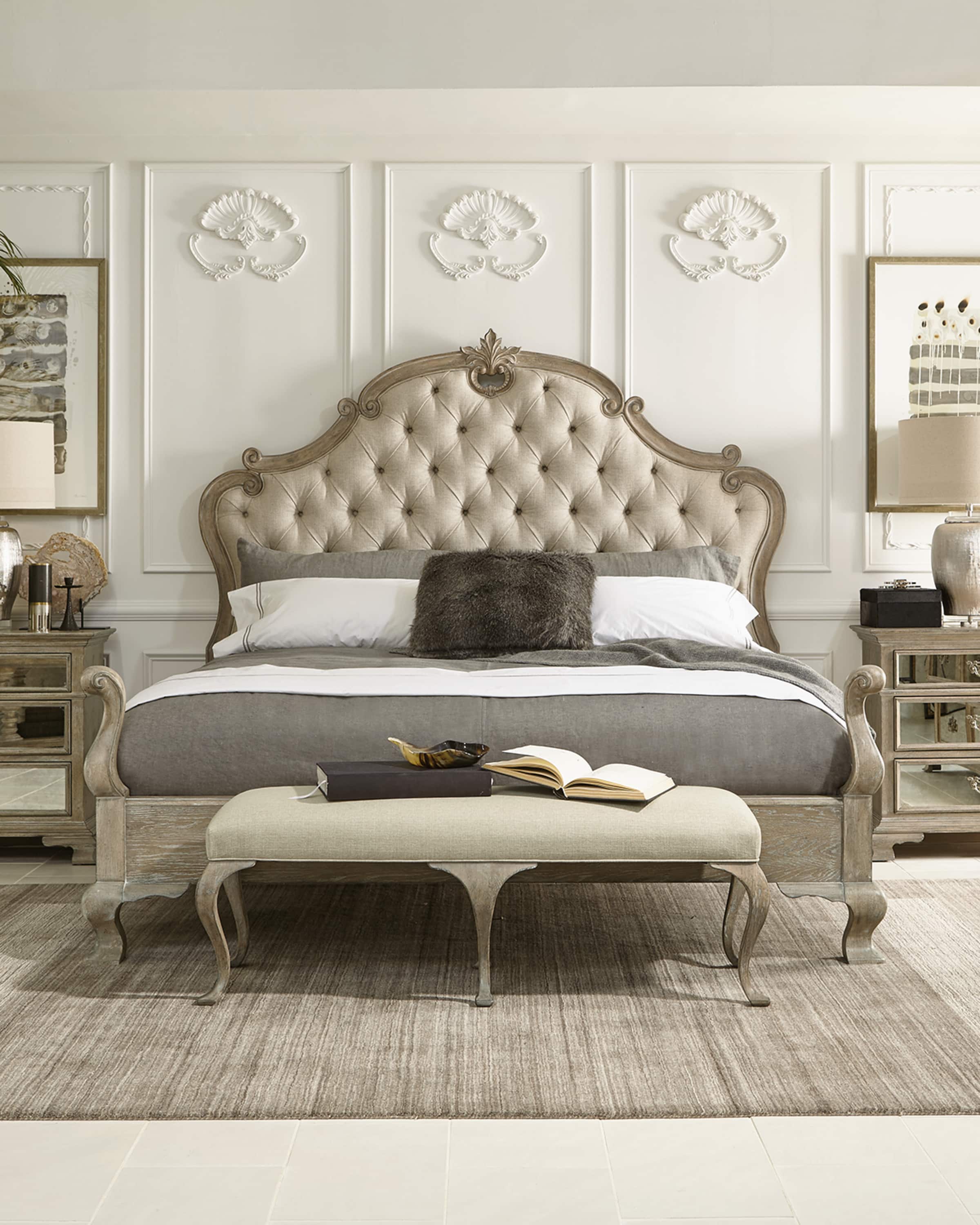 Bernhardt Campania Tufted King Bed