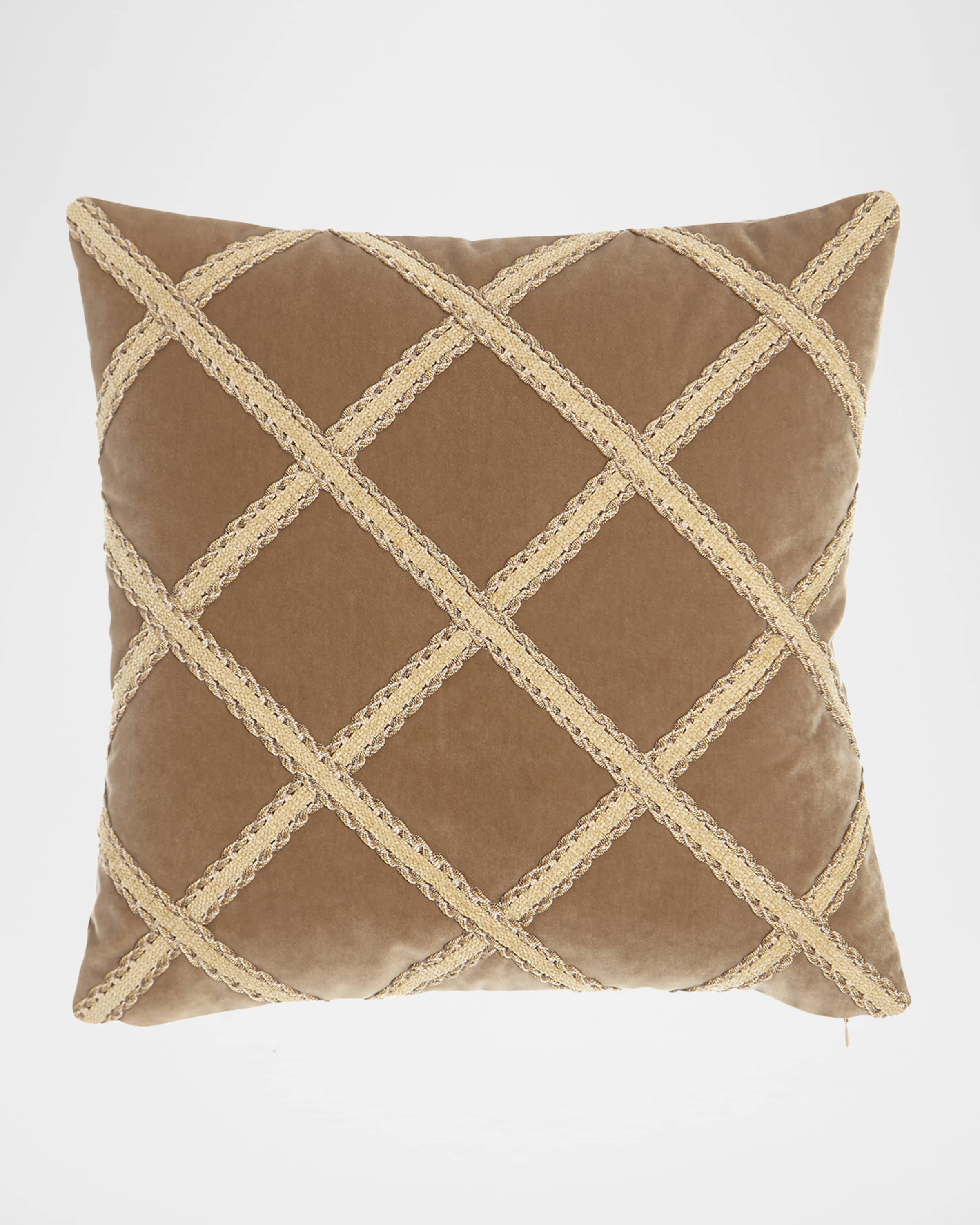 Austin Horn Collection Renaissance Velvet Pillow, 20"Sq.