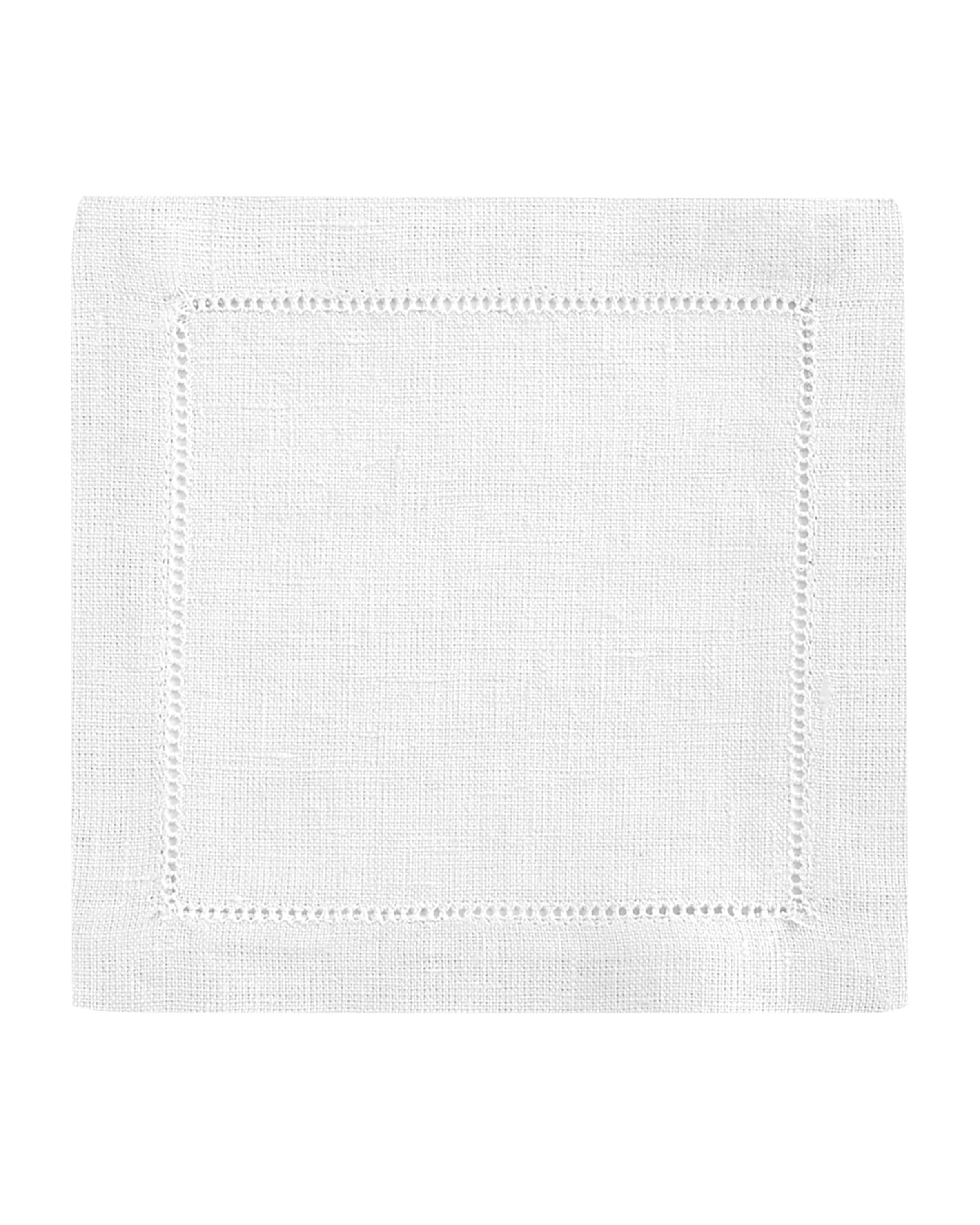 Sferra Hemstitch Cocktail Napkins, Set of 6