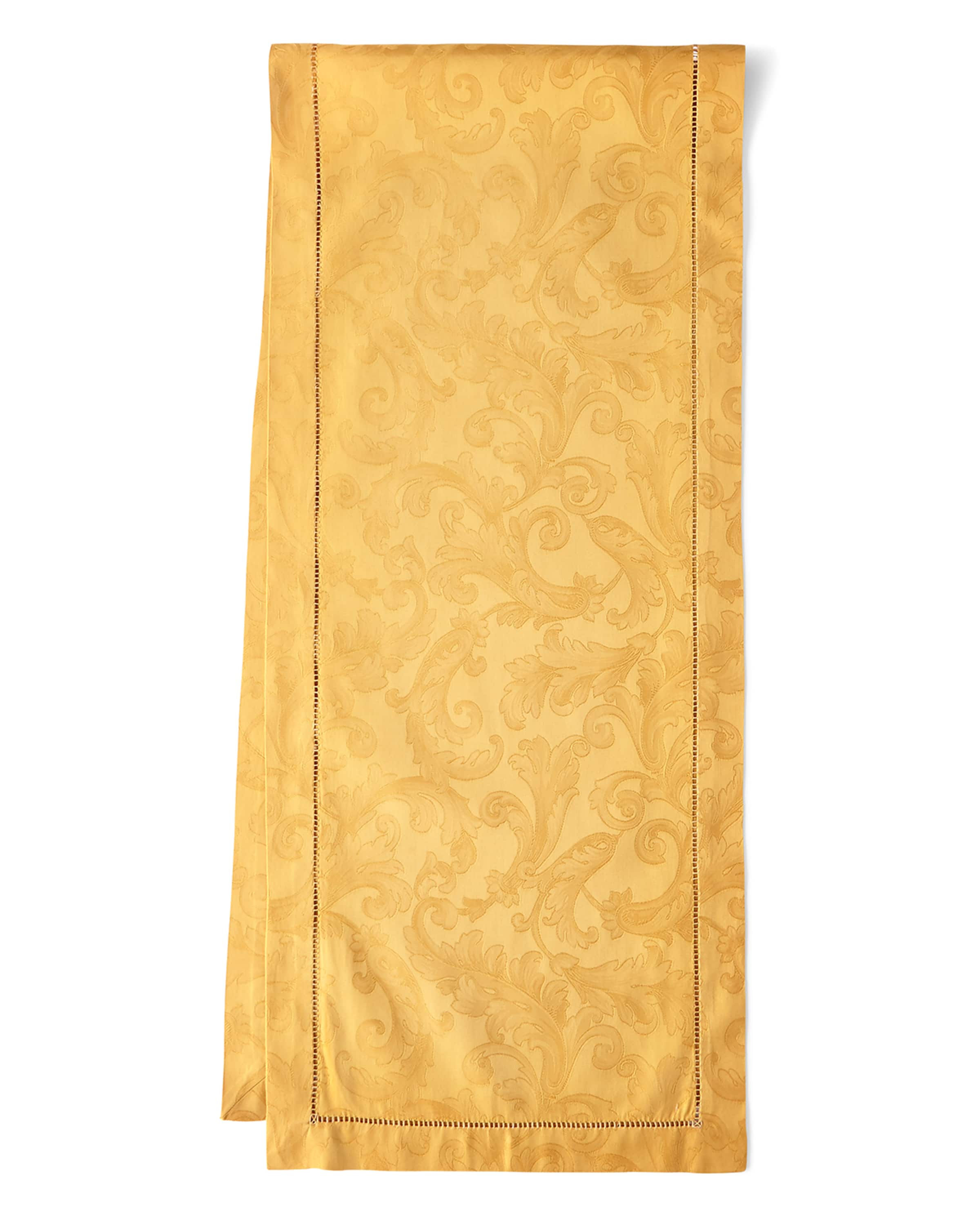 Sferra Acanthus Jacquard Table Runner, 15" x 72"