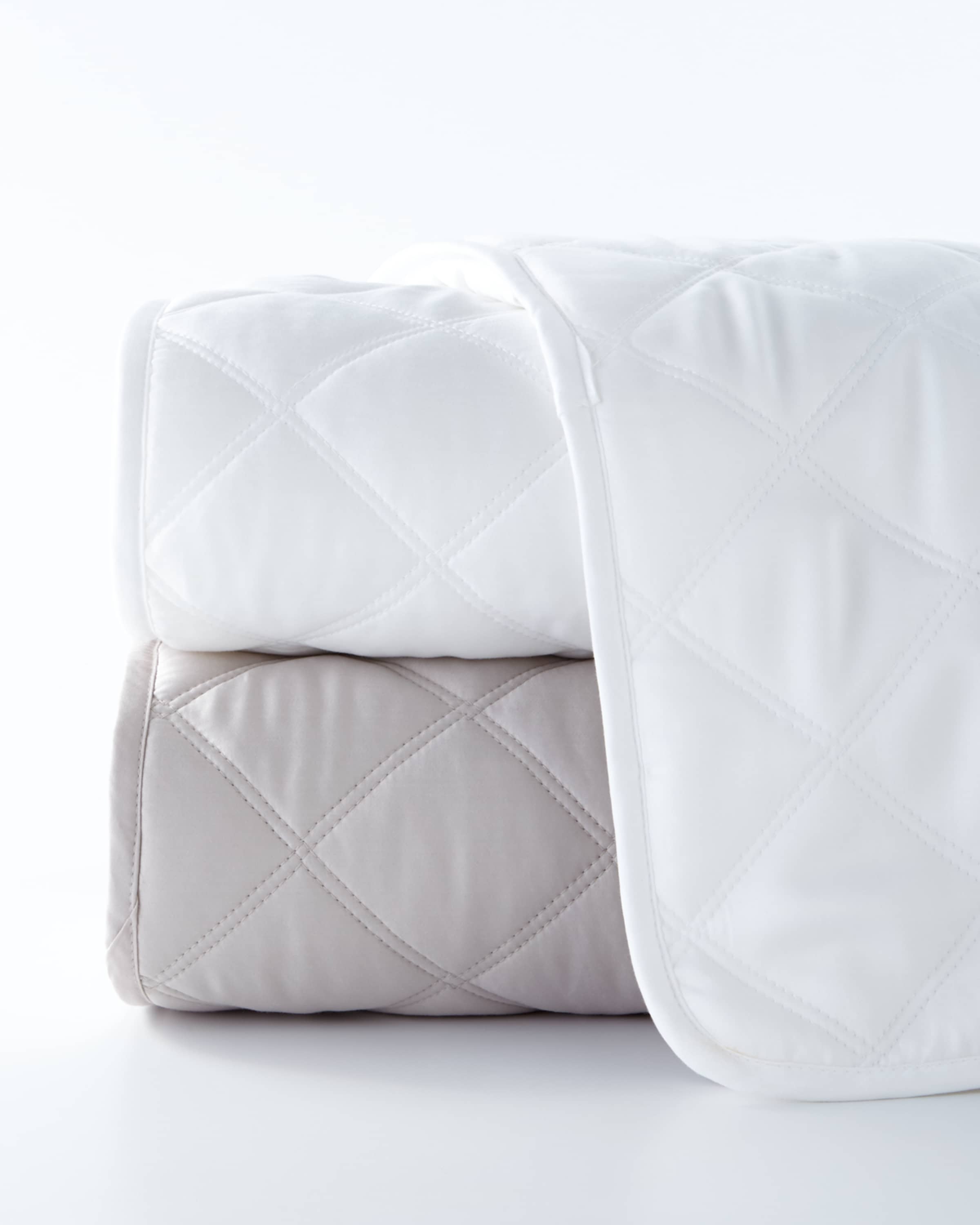 Pine Cone Hill Full/Queen Quilted Silken Solid Coverlet and Matching