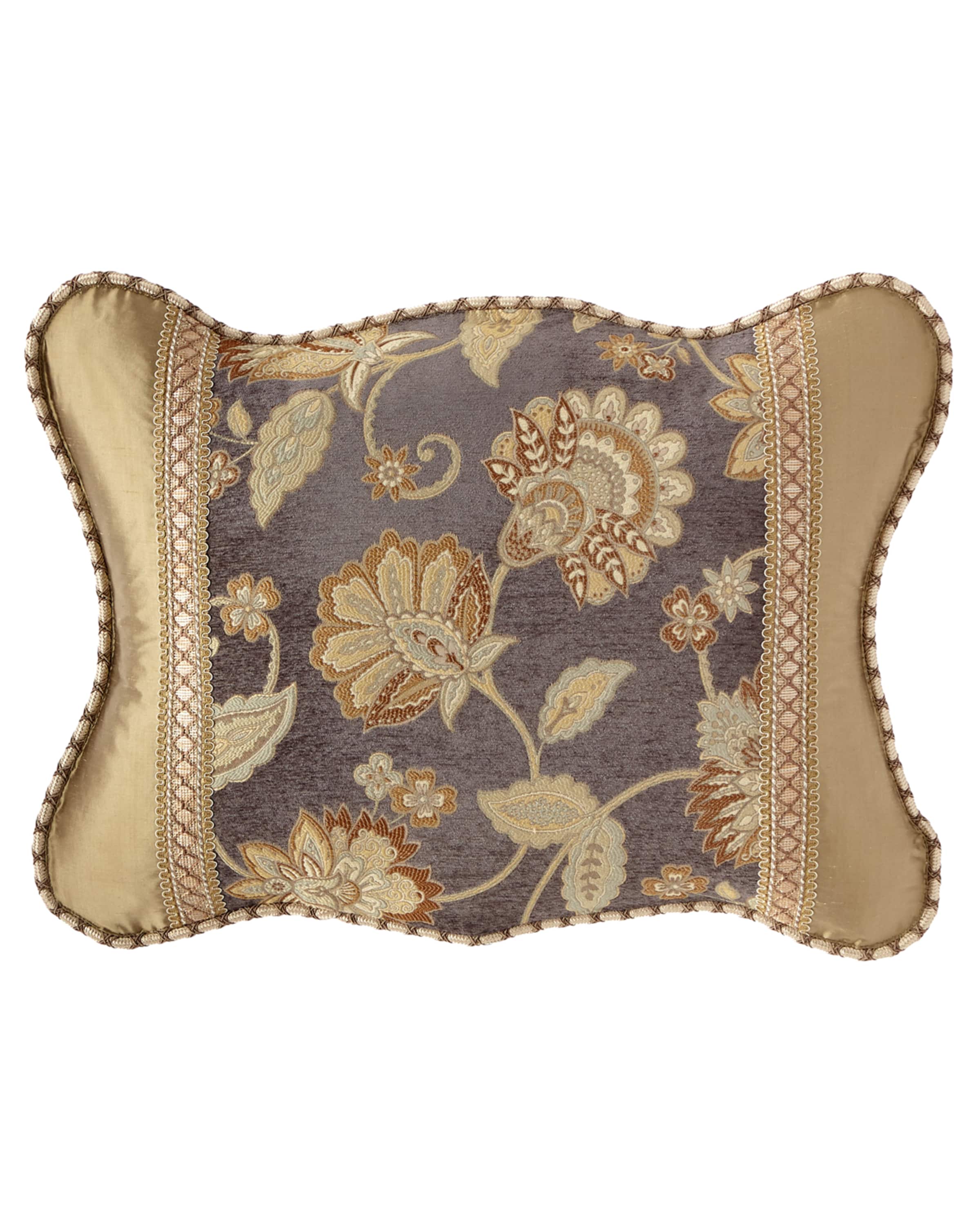 Dian Austin Couture Home Golden Garden Floral Queen Duvet and Matching