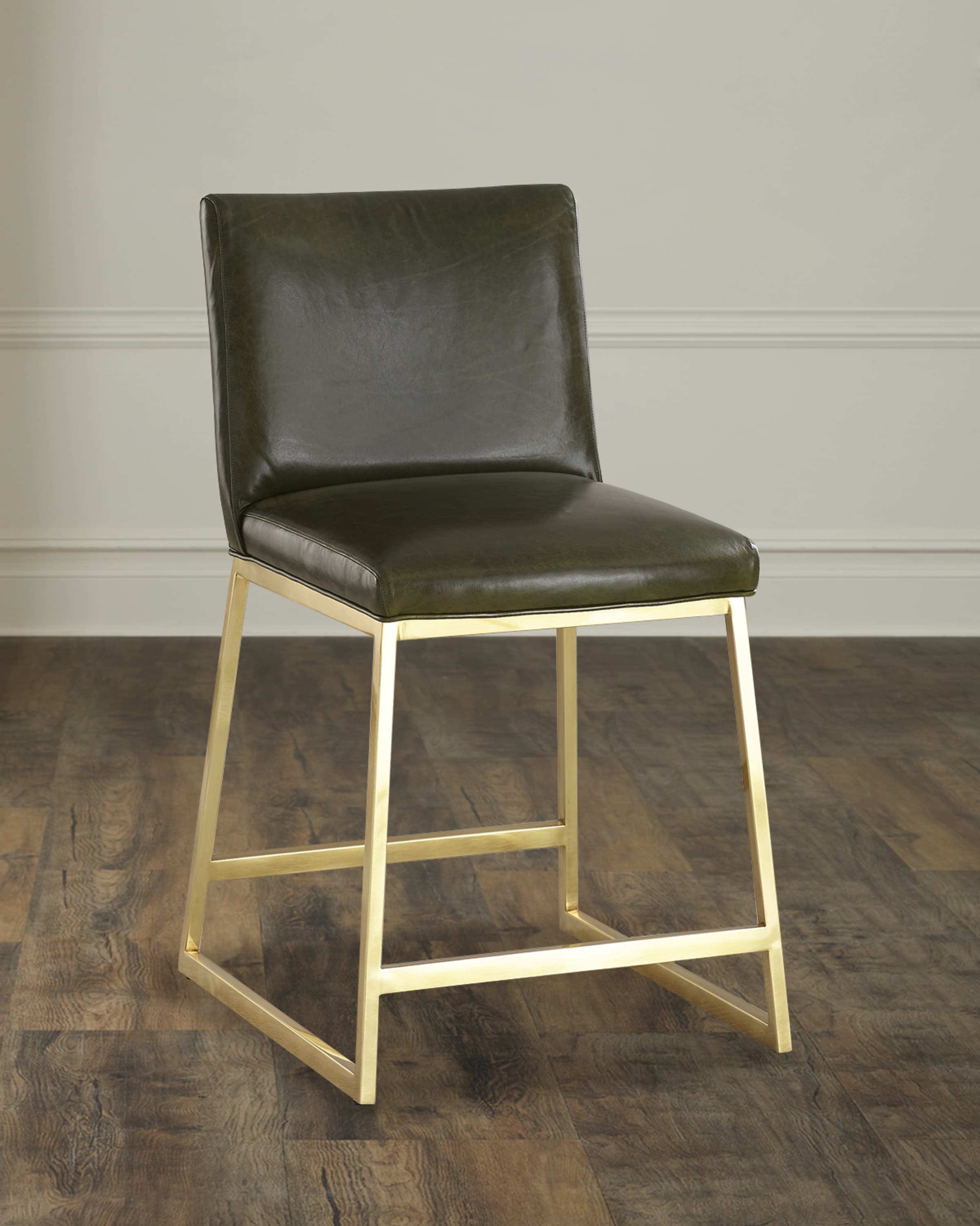 Massoud Reza Brass Counter Stool, 24"