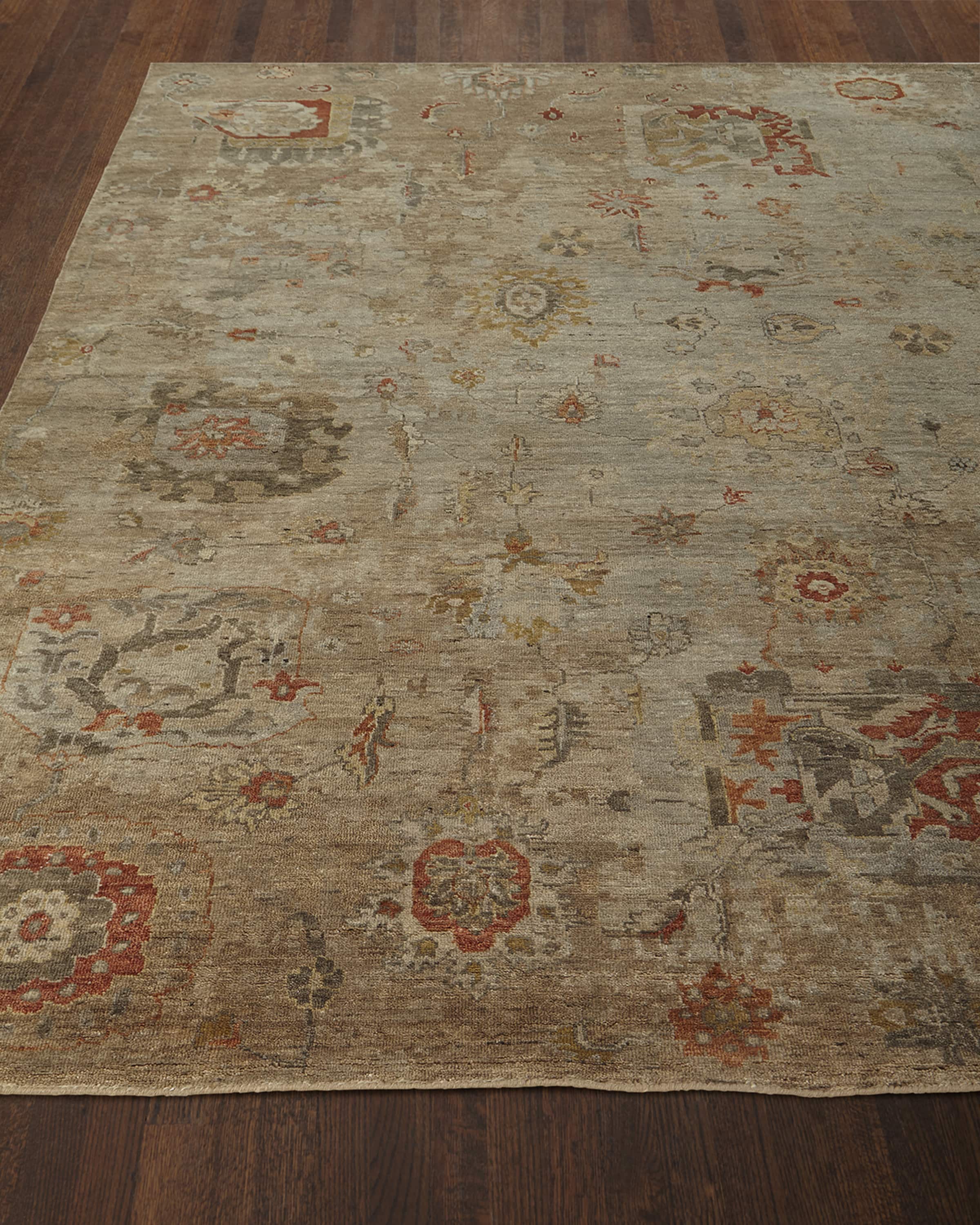 Barron Hand-Knotted Rug, 4' x 6'