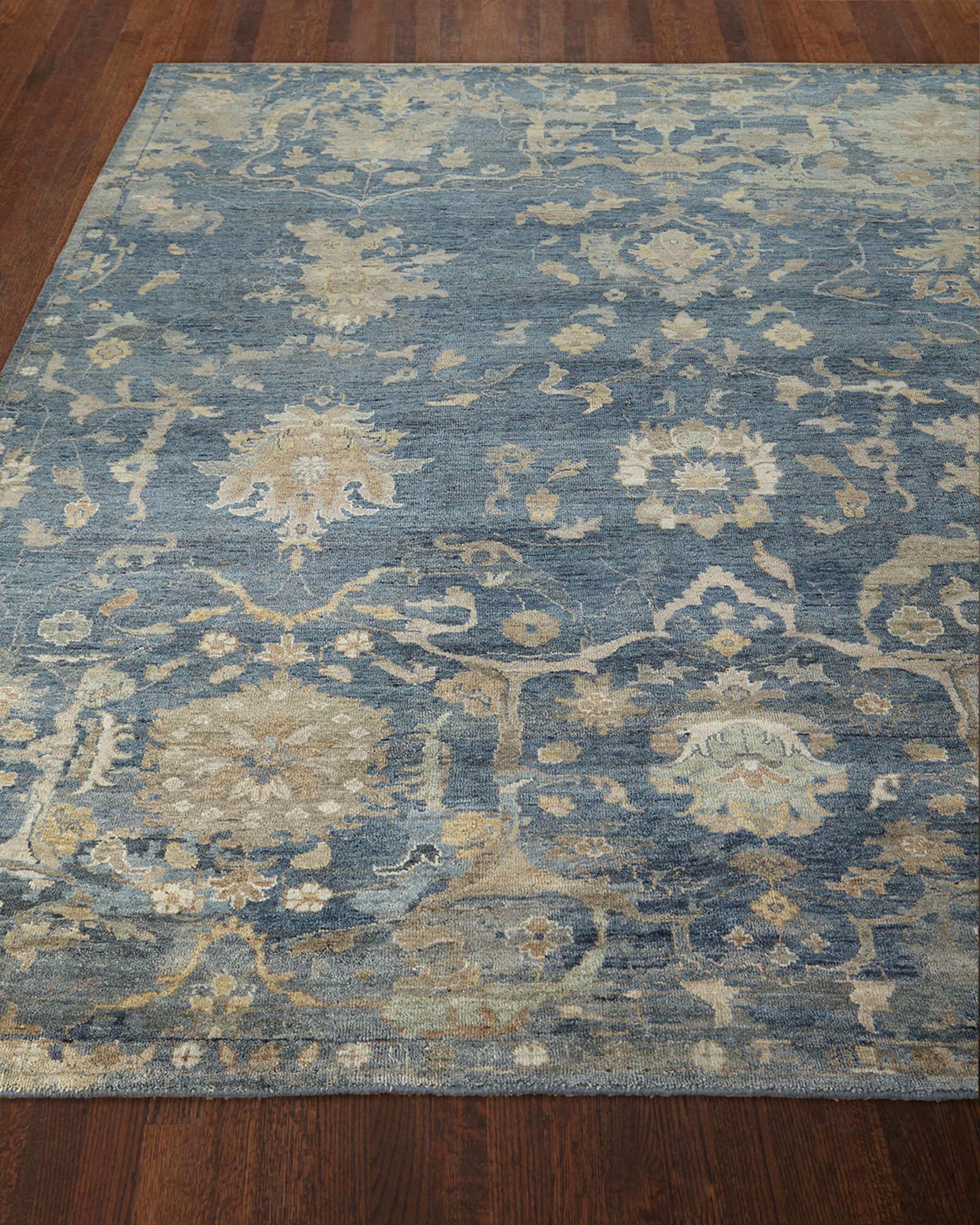 Williamsburg Hand-Knotted Rug, 6' x 9'