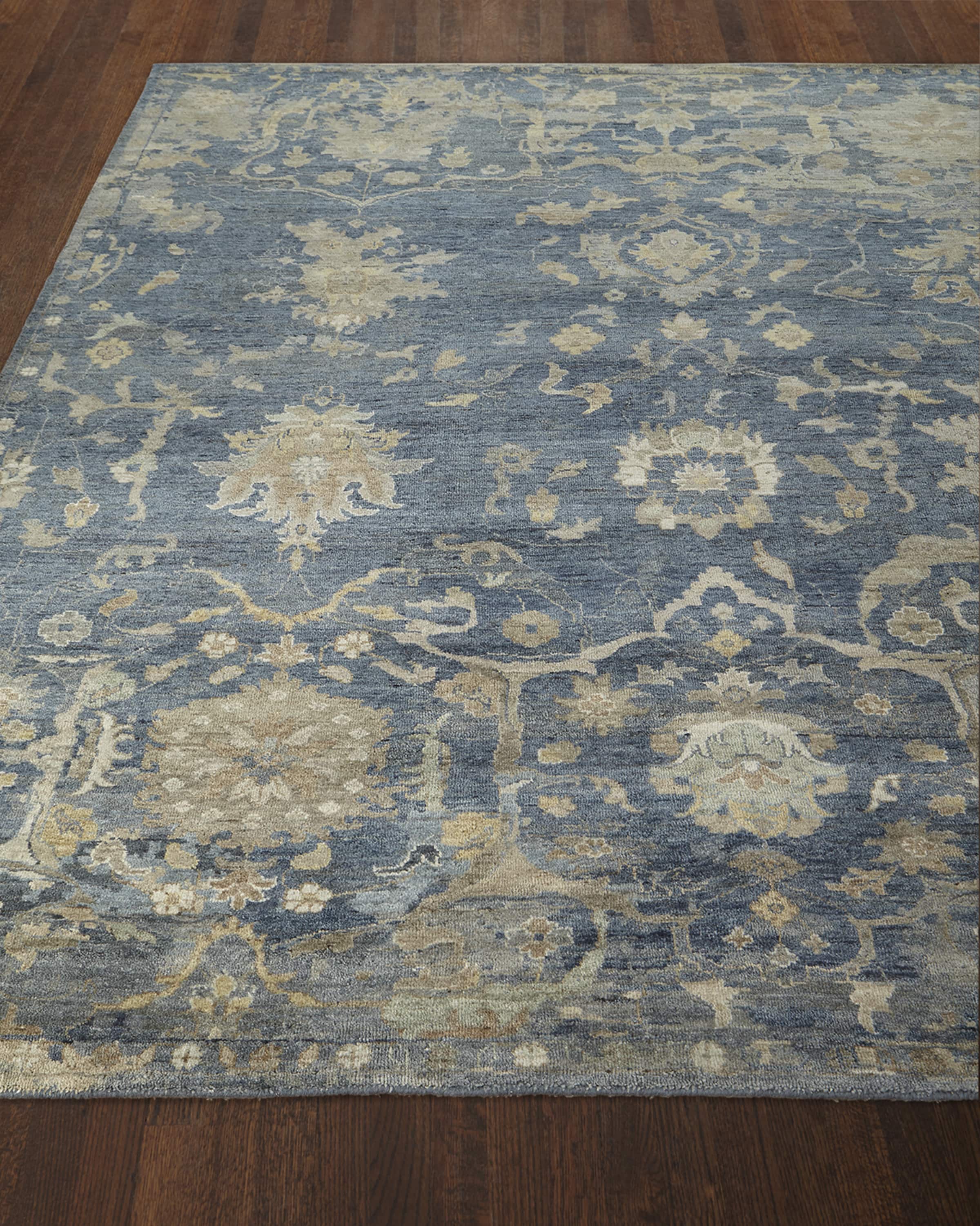 Williamsburg Hand-Knotted Runner, 3' x 10'