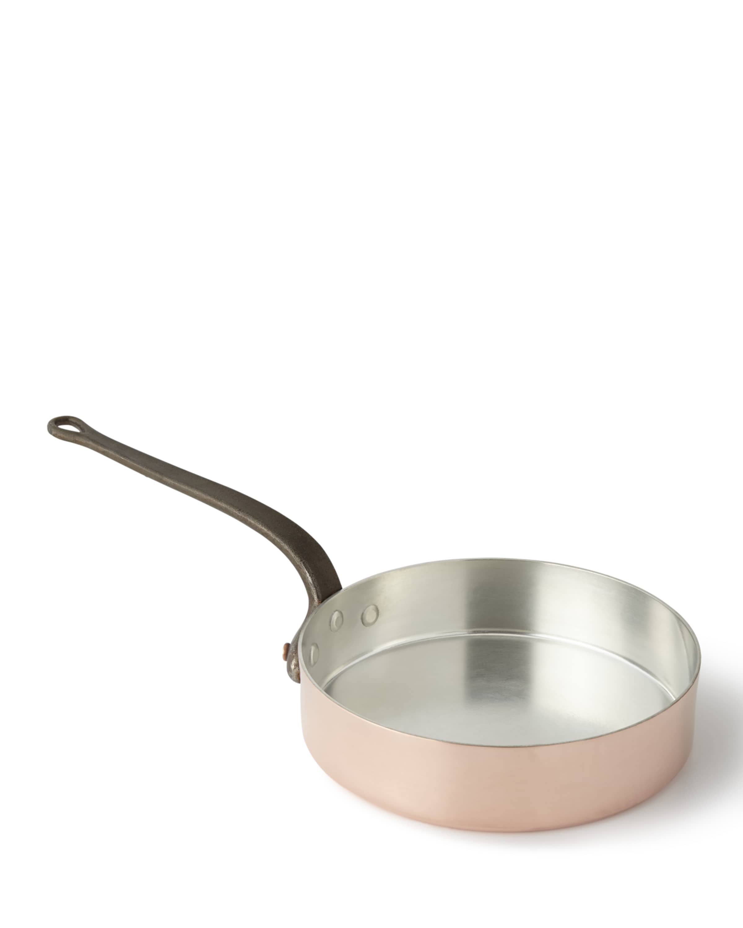 Duparquet Copper Cookware Solid Copper Sauté Pan with Tin Lining and