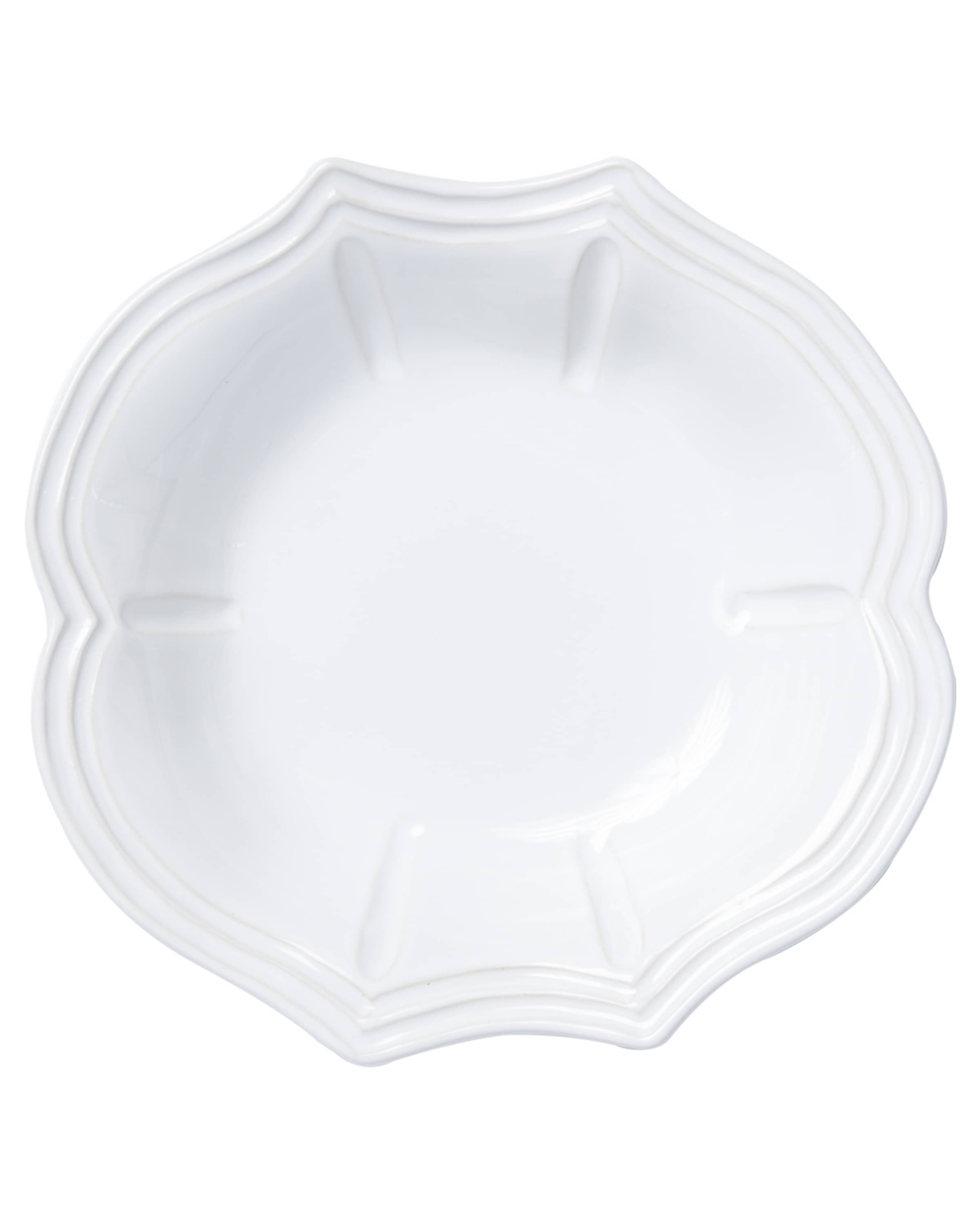 Vietri Incanto Stone Baroque Pasta Bowl, White
