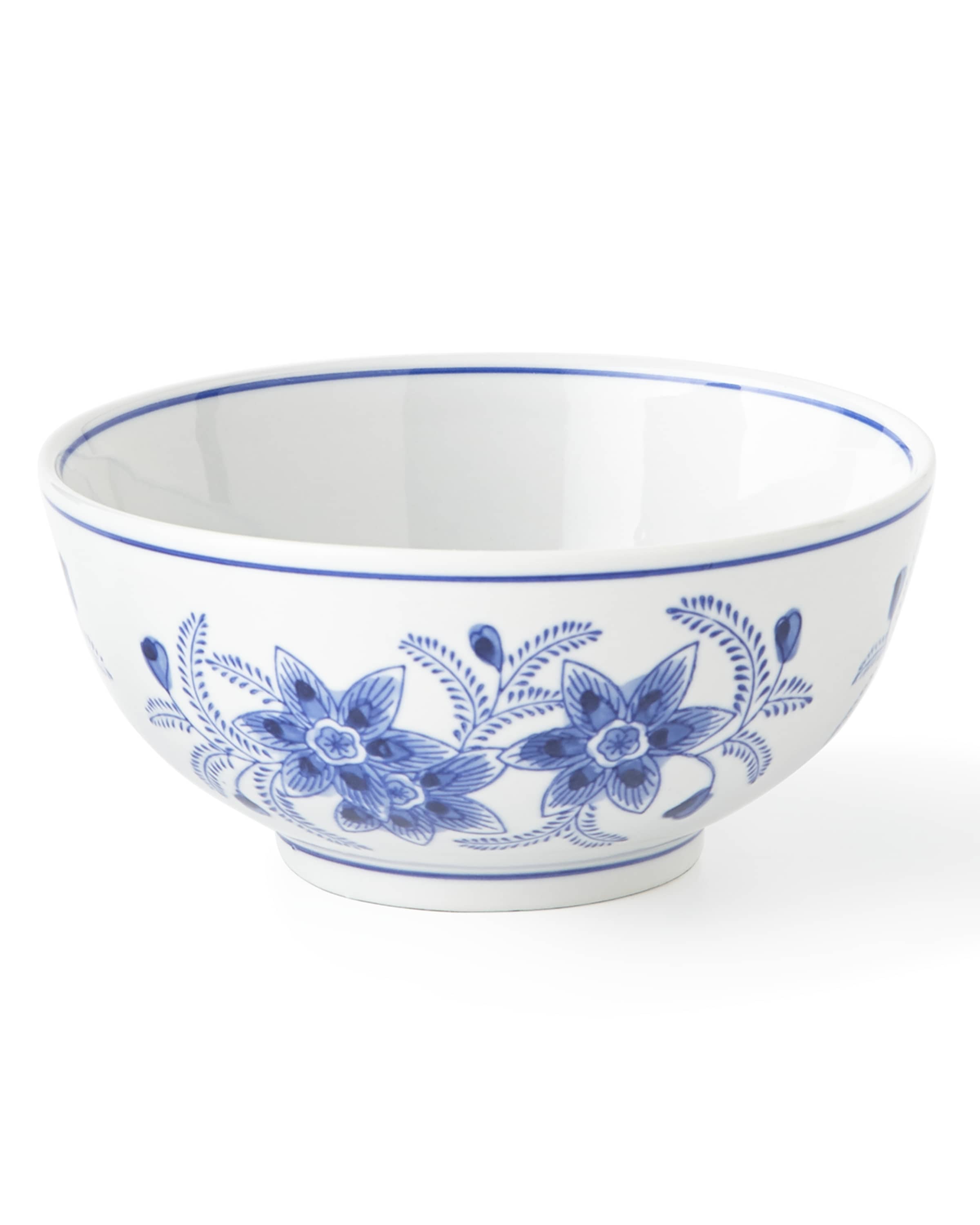 Neiman Marcus Set of 12 Assorted Blue & White Cereal Bowls