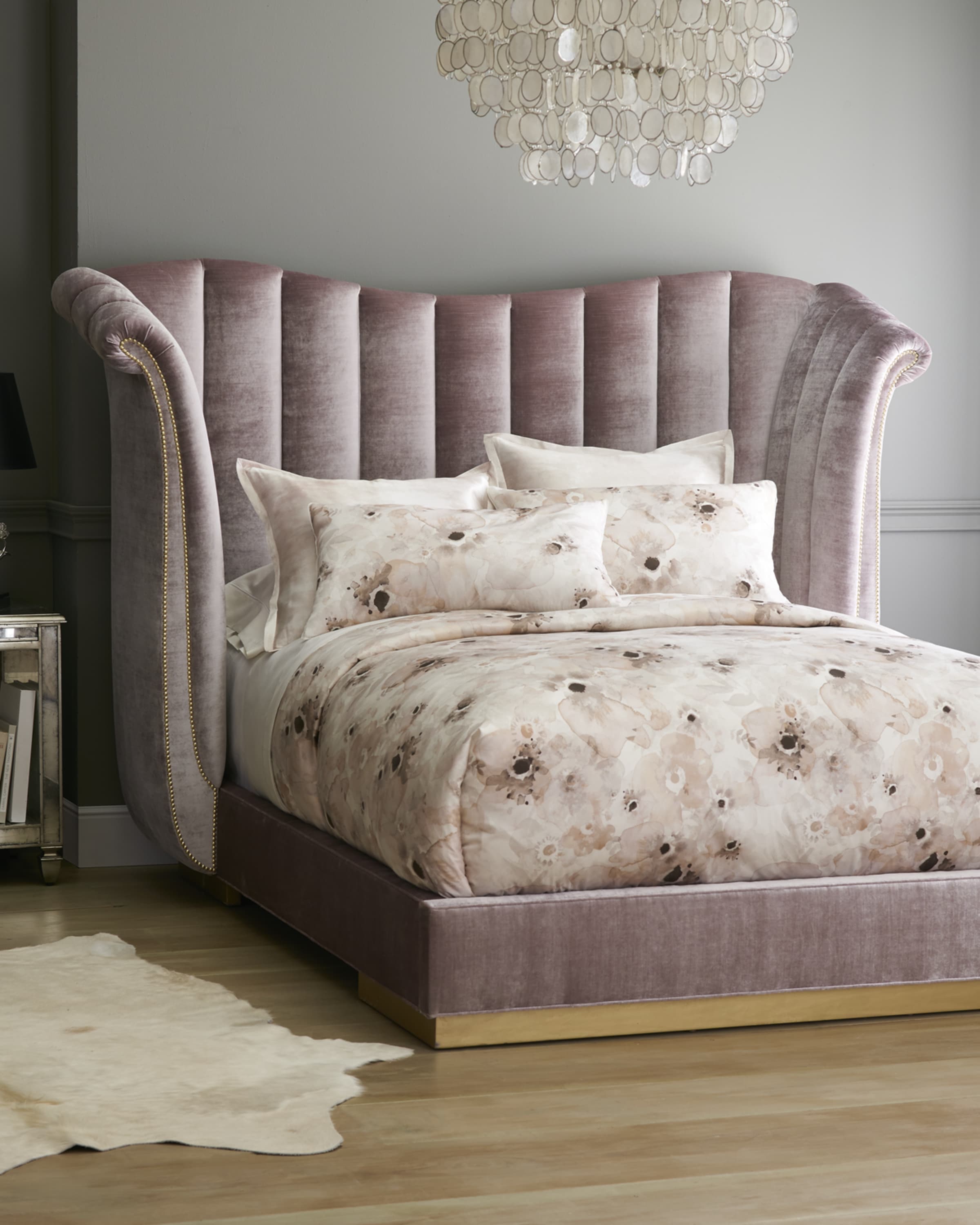 Haute House Moira Channel Tufted King Bed