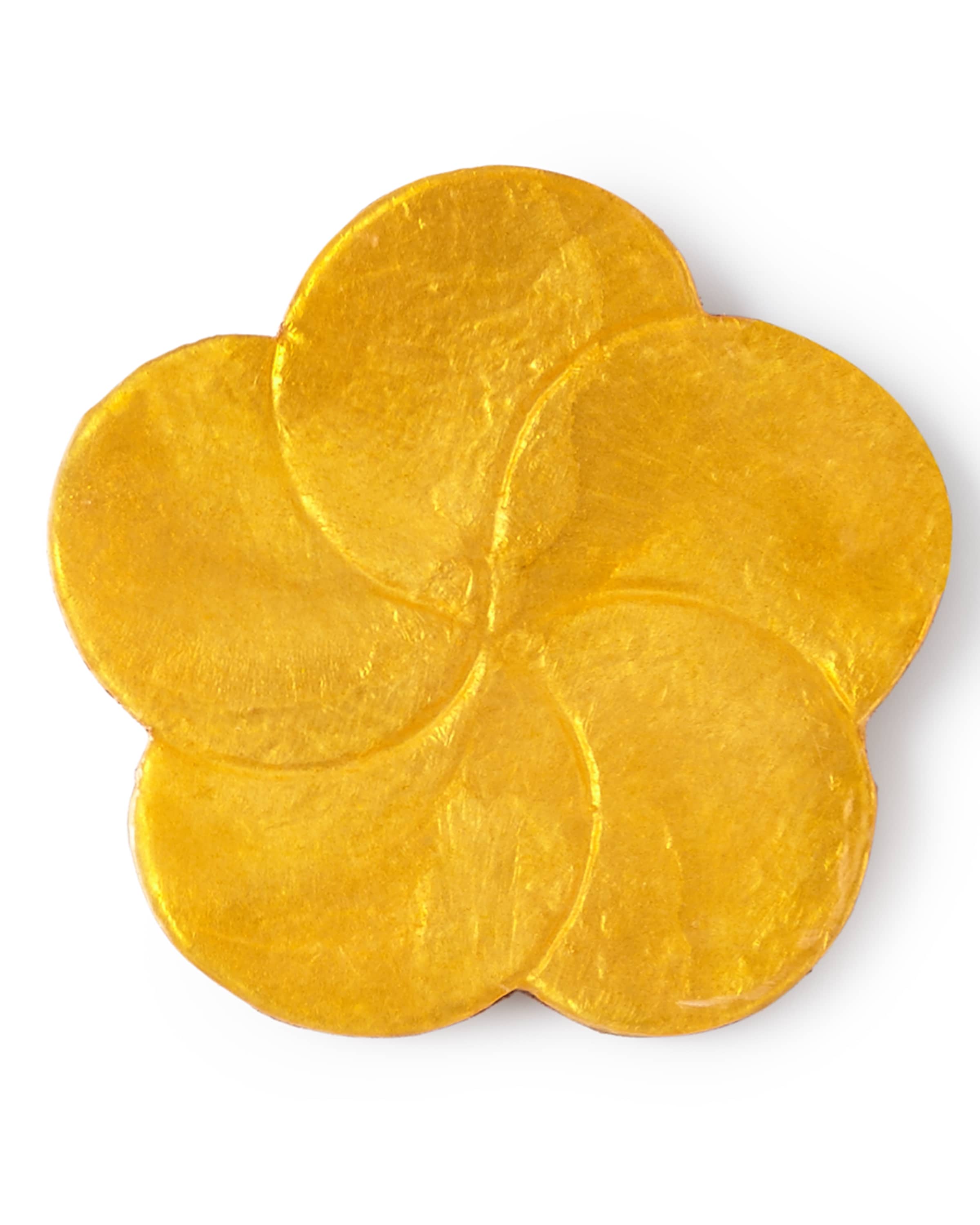 Four 4" Round Capiz Shell Coasters