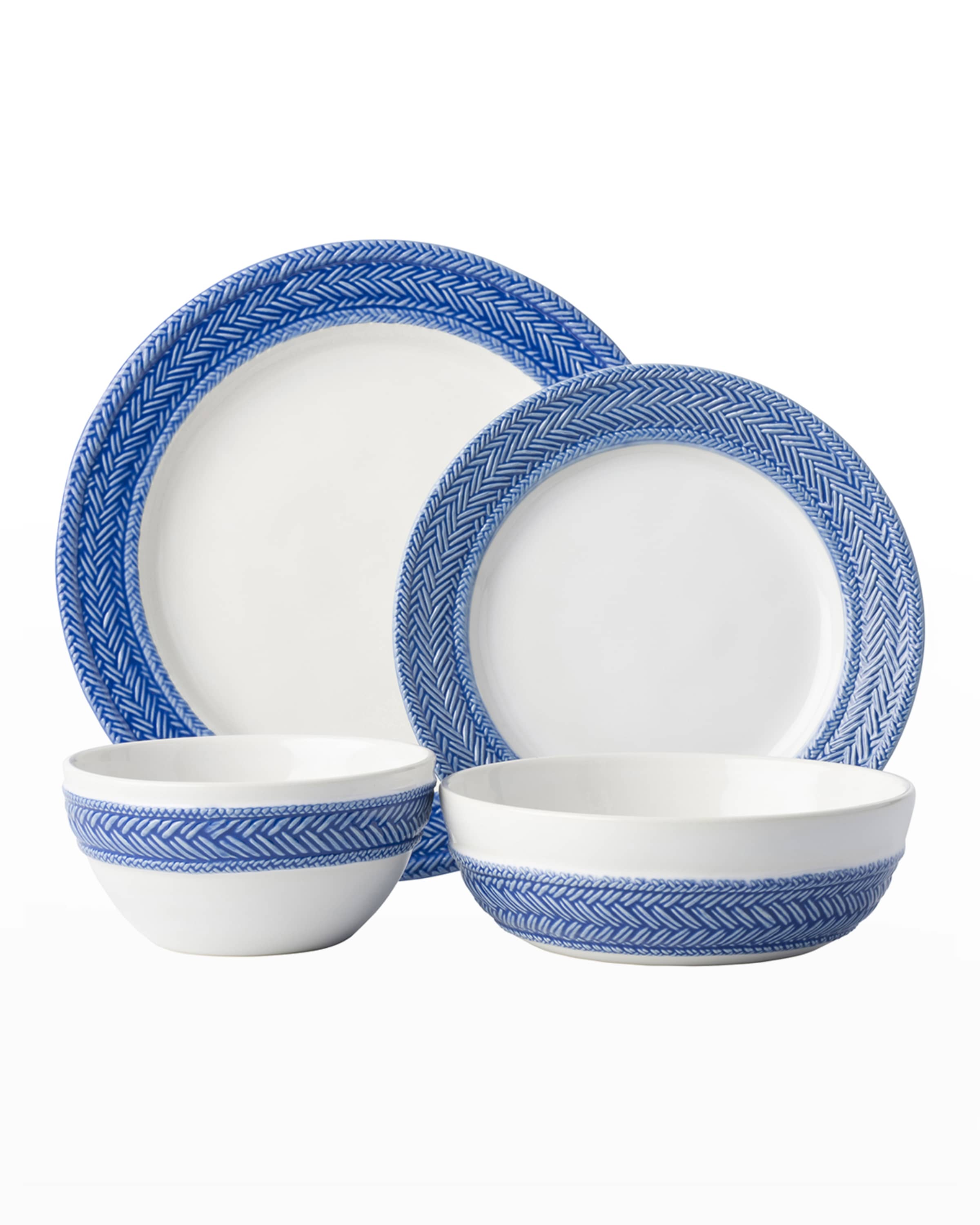 Juliska Le Panier 4pc Place Setting - Delft Blue