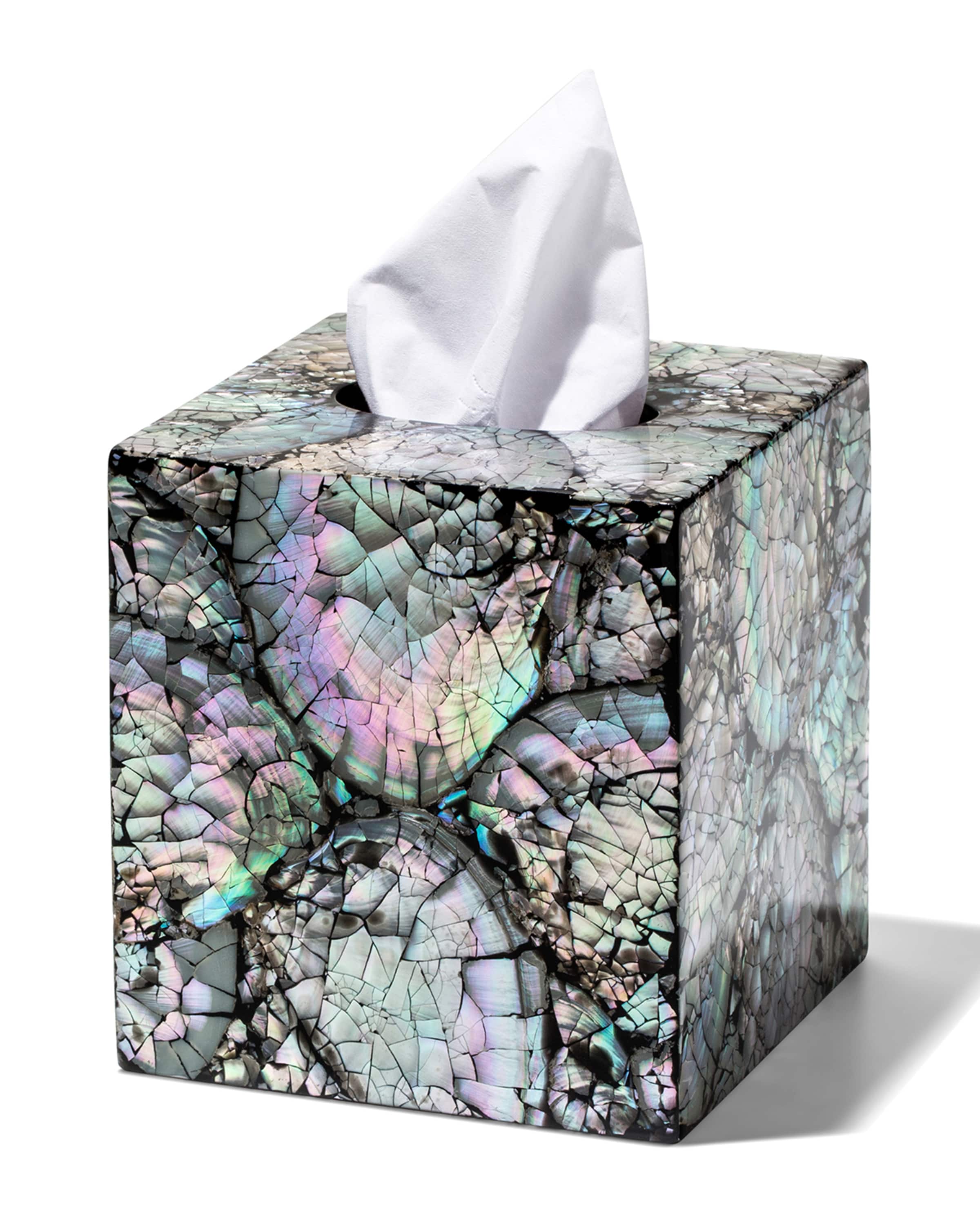 LADORADA Mother Of Pearl Tissue Box Cover