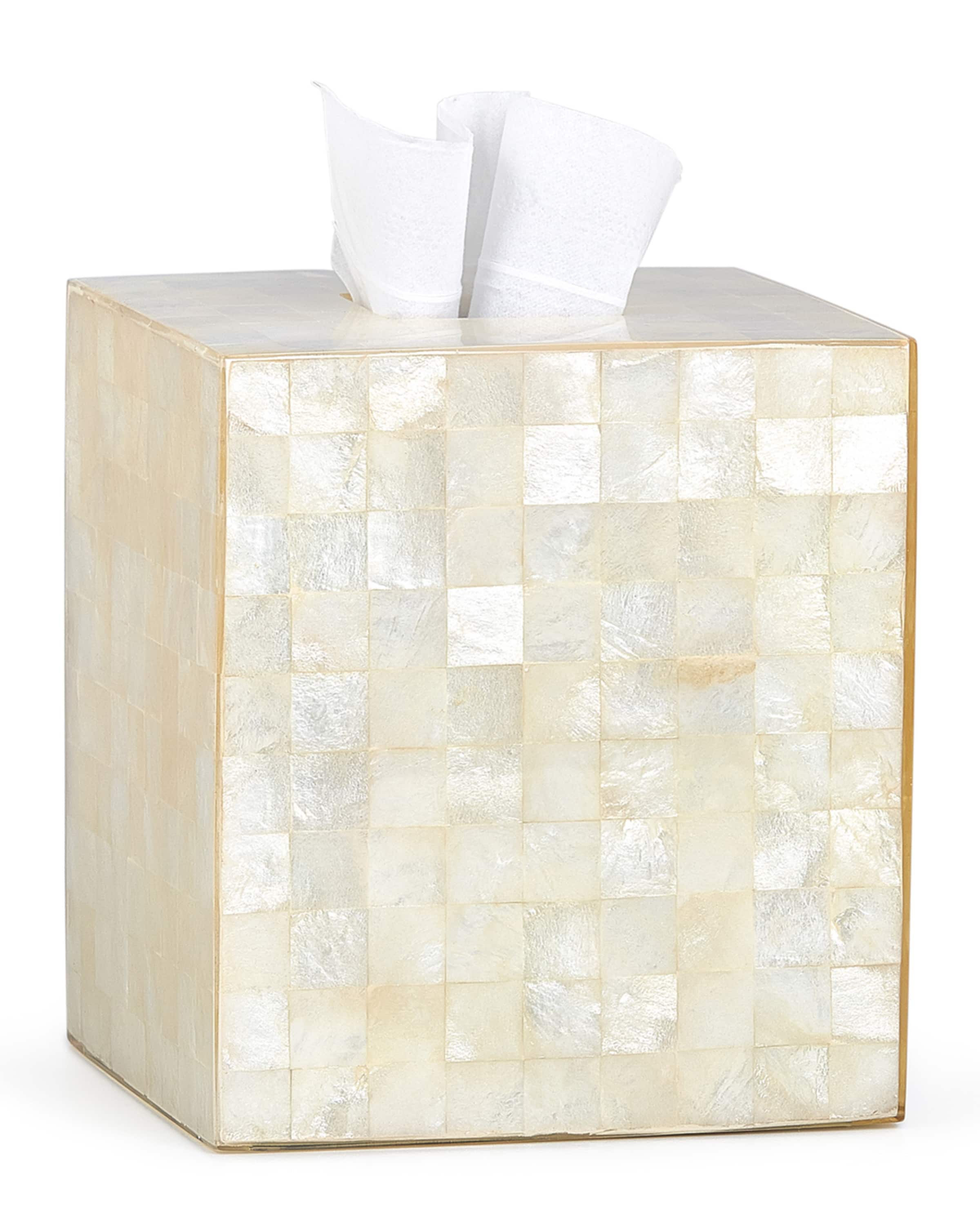 Labrazel Capiz Ivory Tissue Box Cover