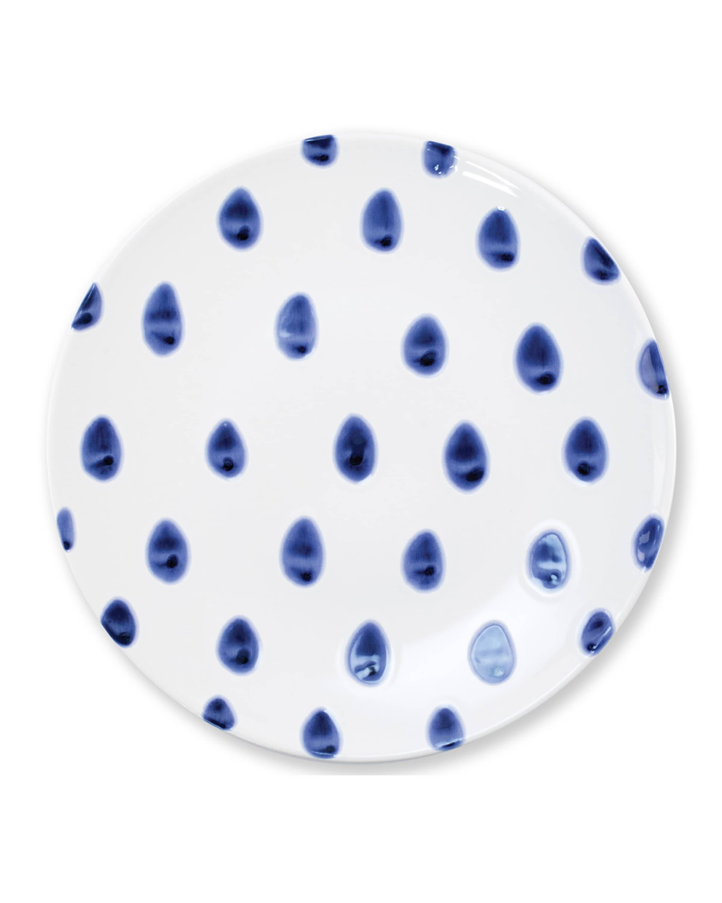 Vietri Santorini Dot Dinner Plate