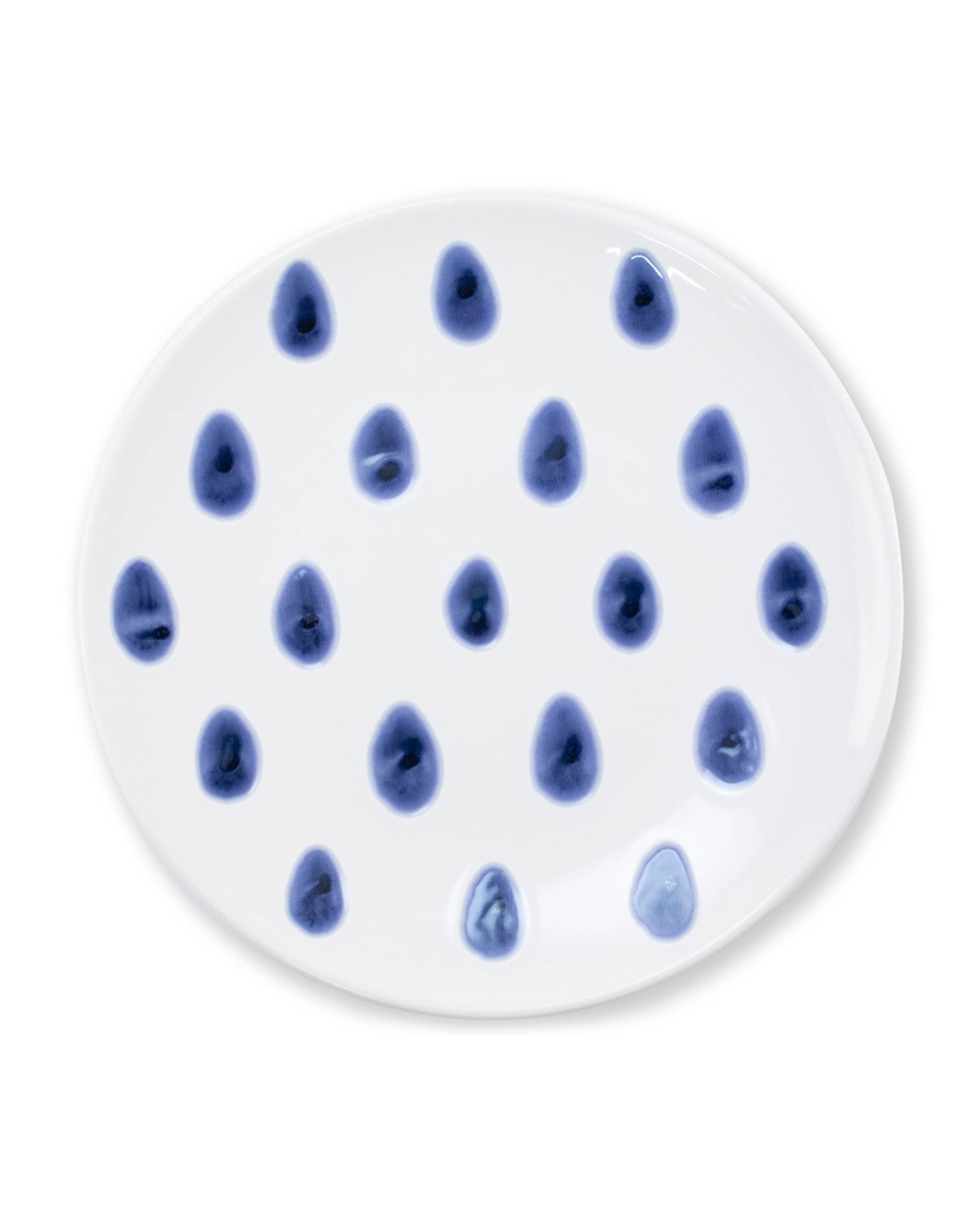 Vietri Santorini Dot Salad Plate