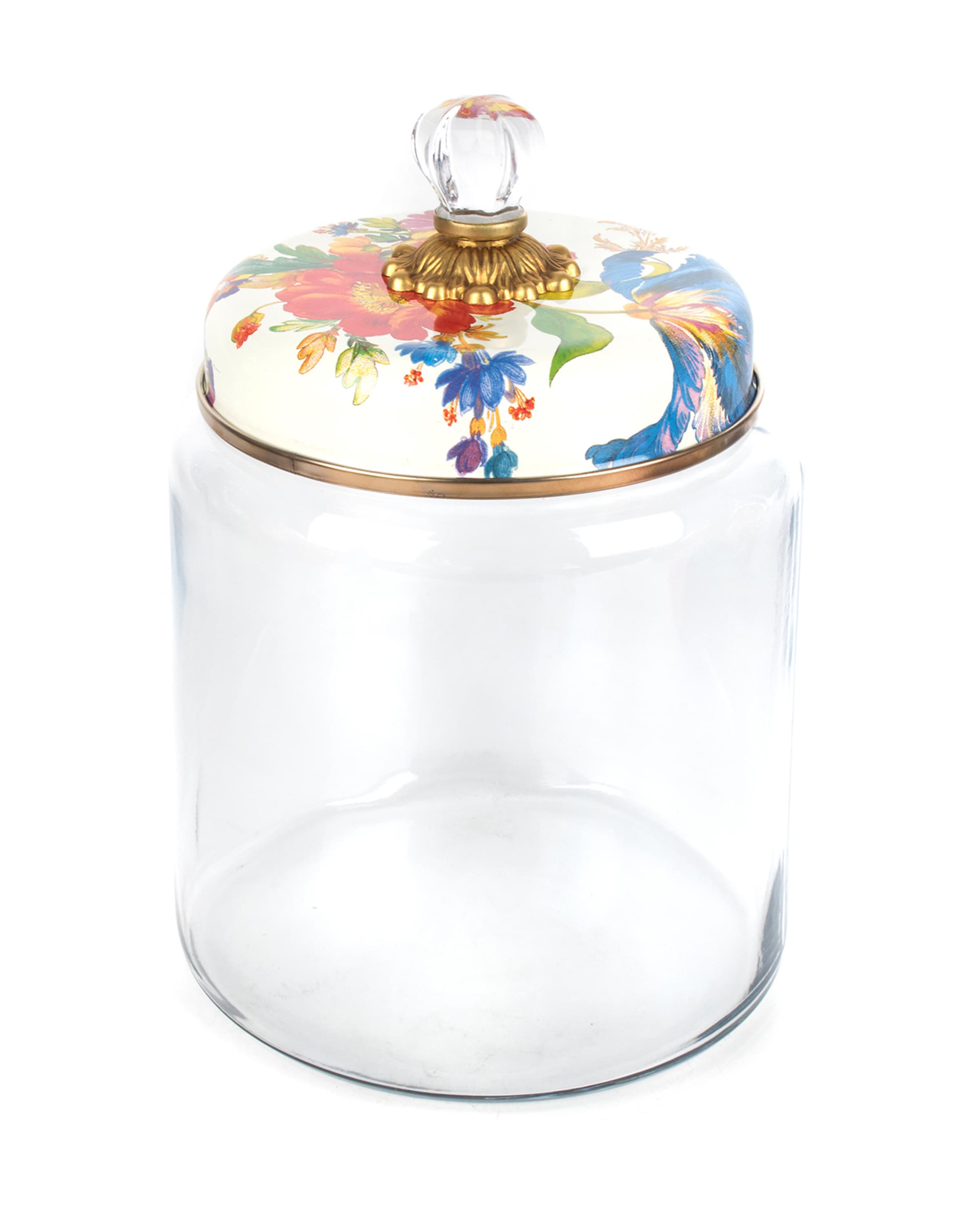MacKenzieChilds Flower Market Large Kitchen Canister and Matching