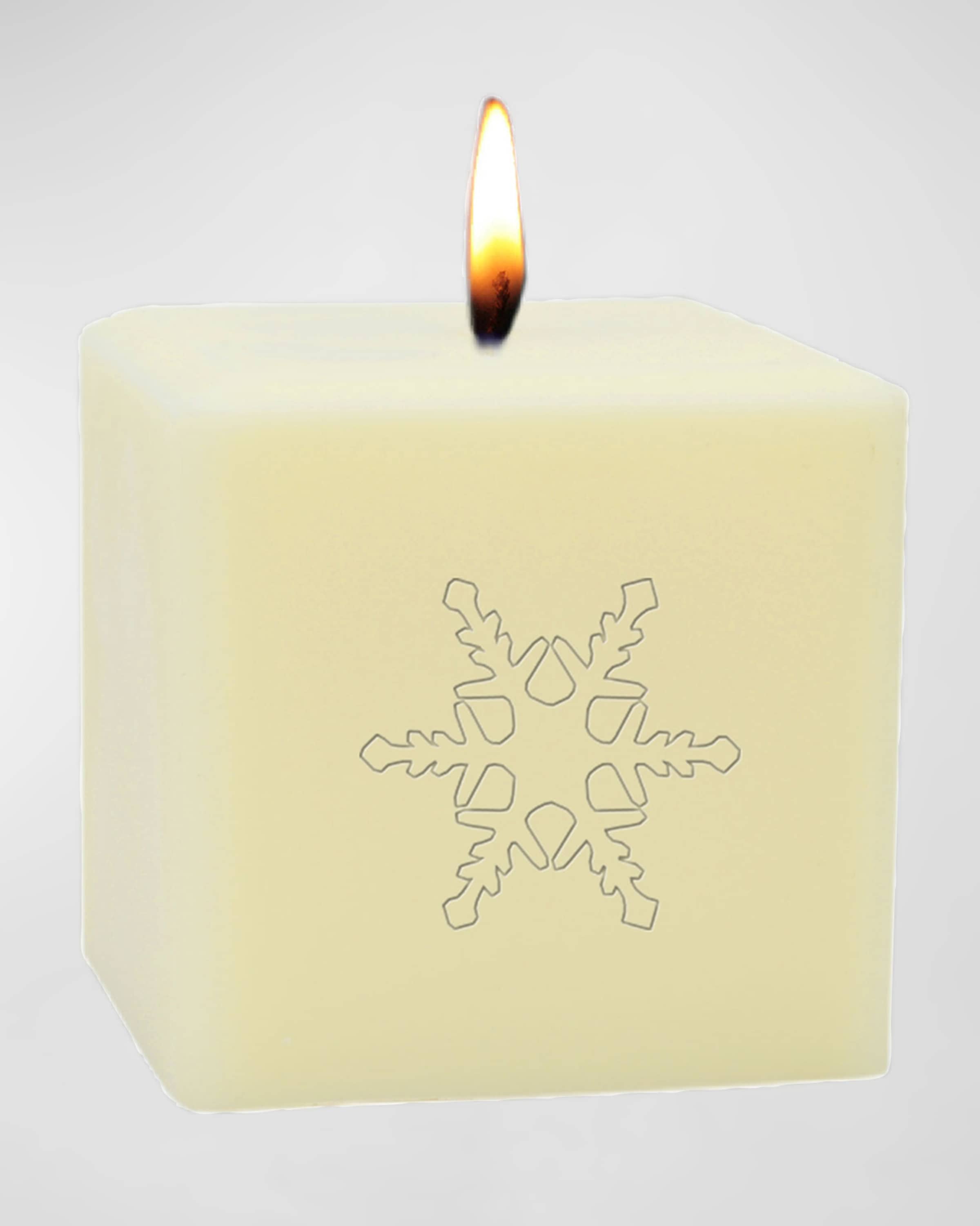 Carved Solutions 3" Eco-Luxury Snowflake Soy Candle