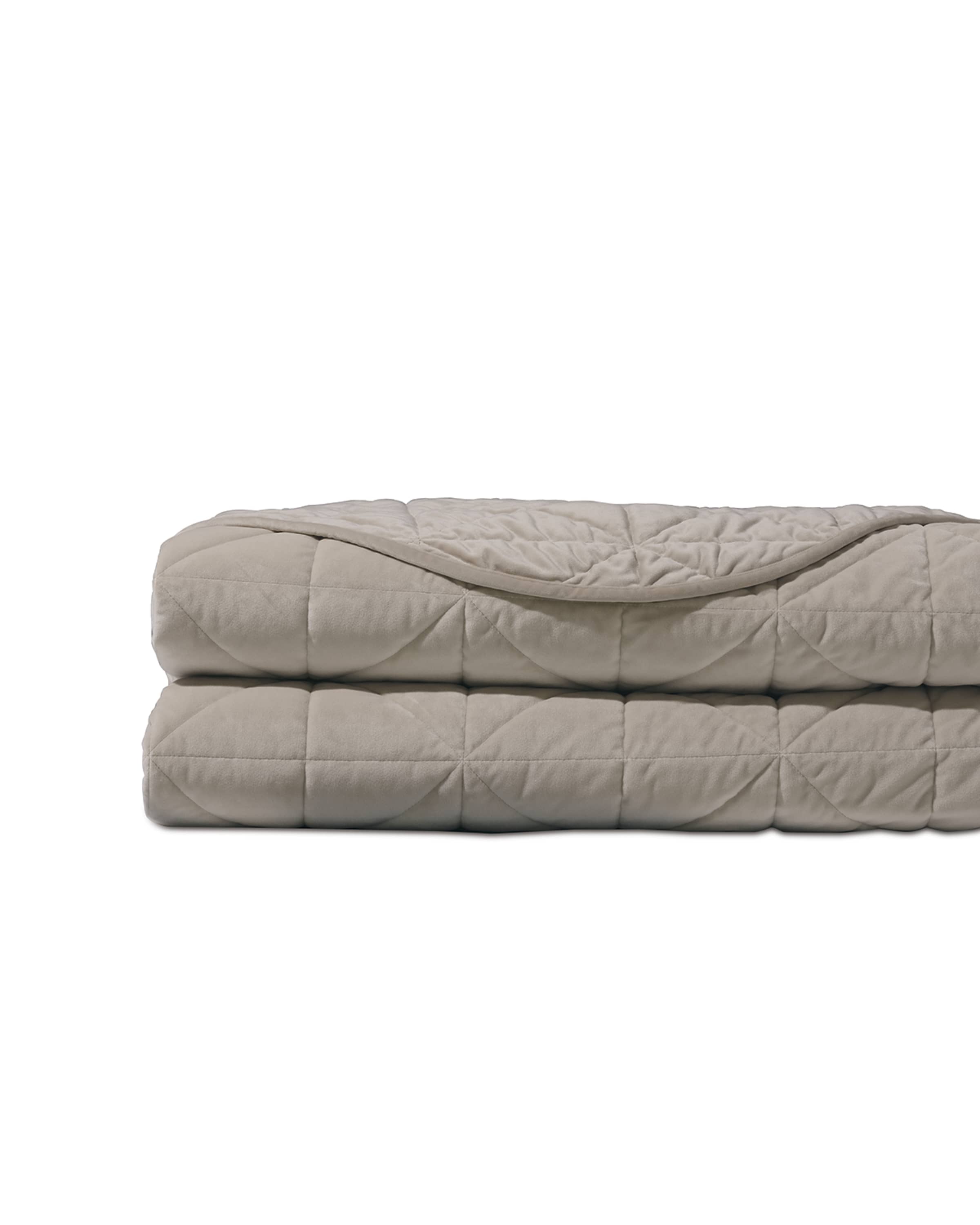 Eastern Accents Nova Quilted Velvet Coverlet