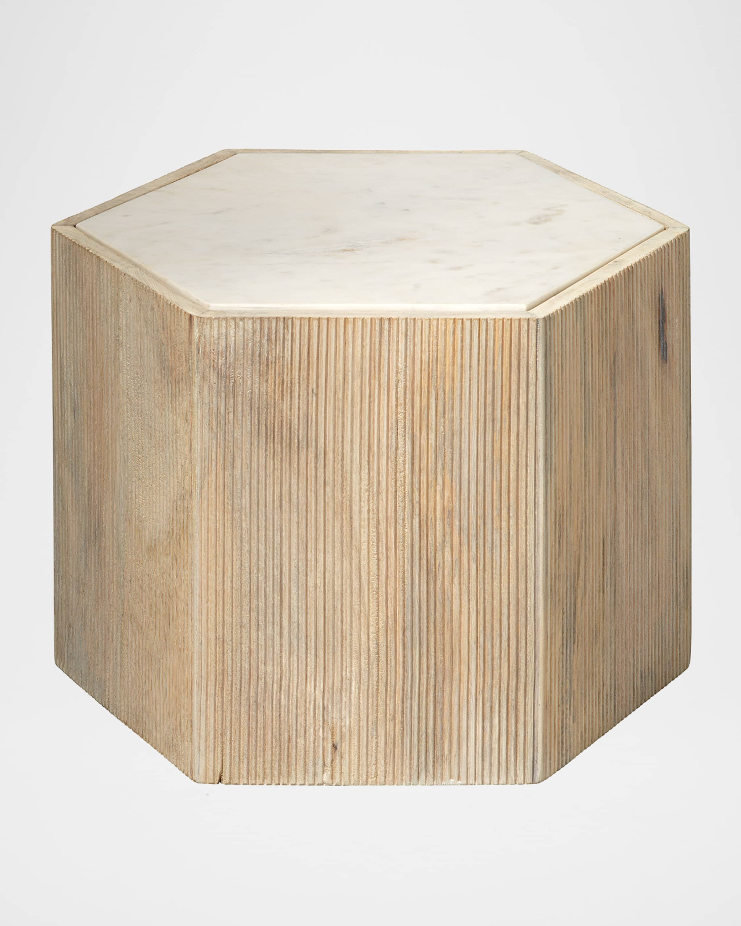 Jamie Young Medium Argon Hexagon Side Table