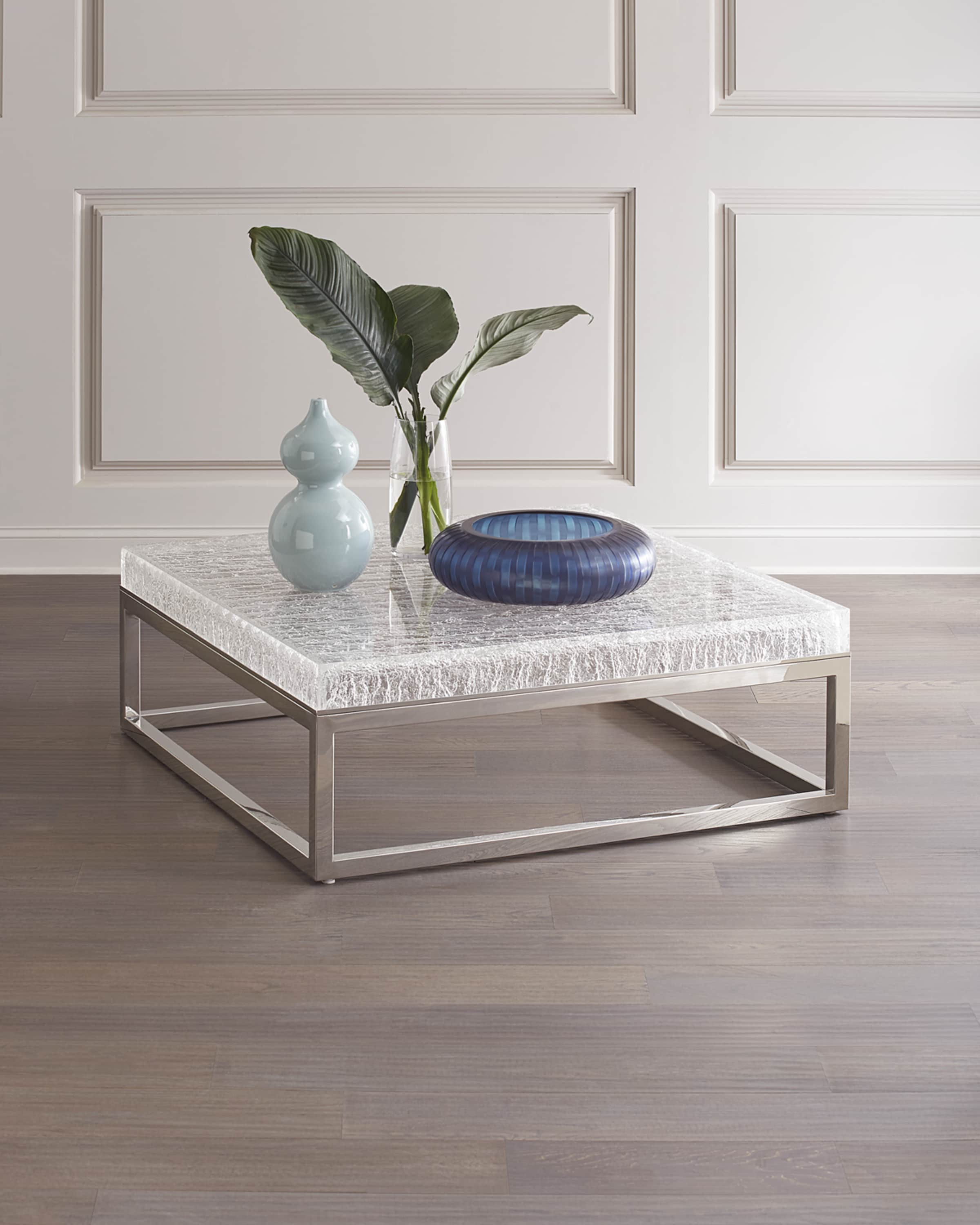 Bernhardt arctic console shop table