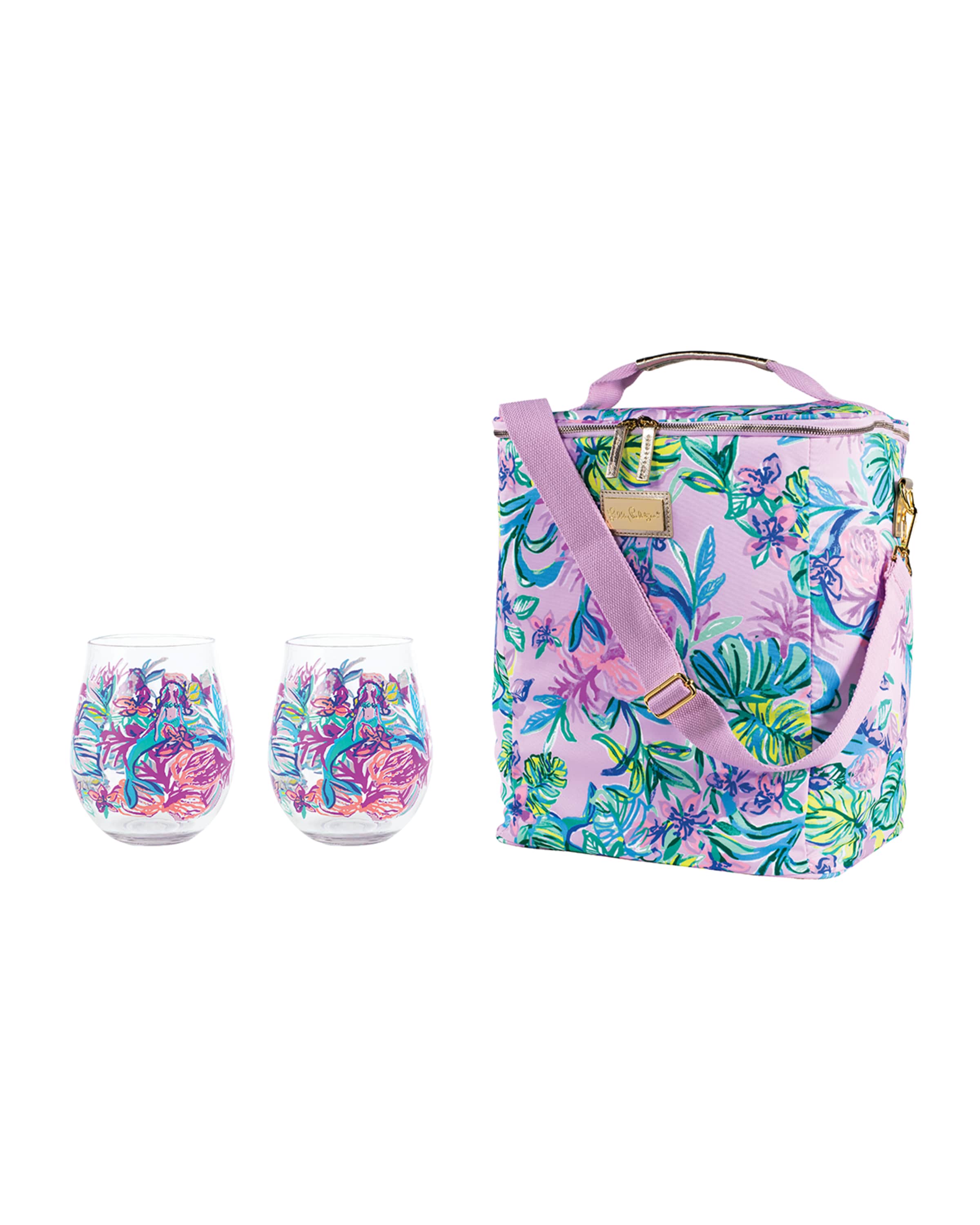 Lilly pulitzer wine best sale bag