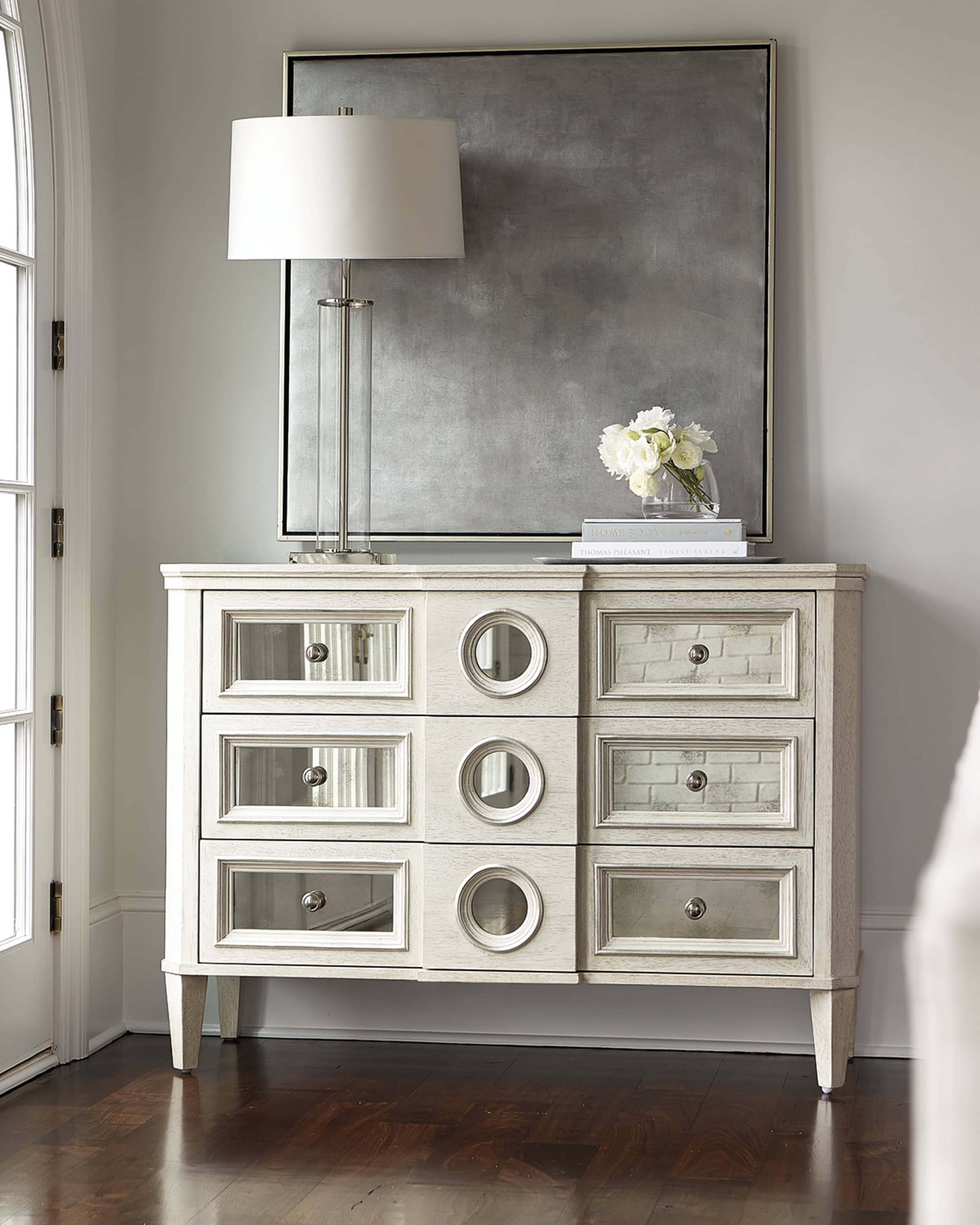 Horchow mirrored deals dresser