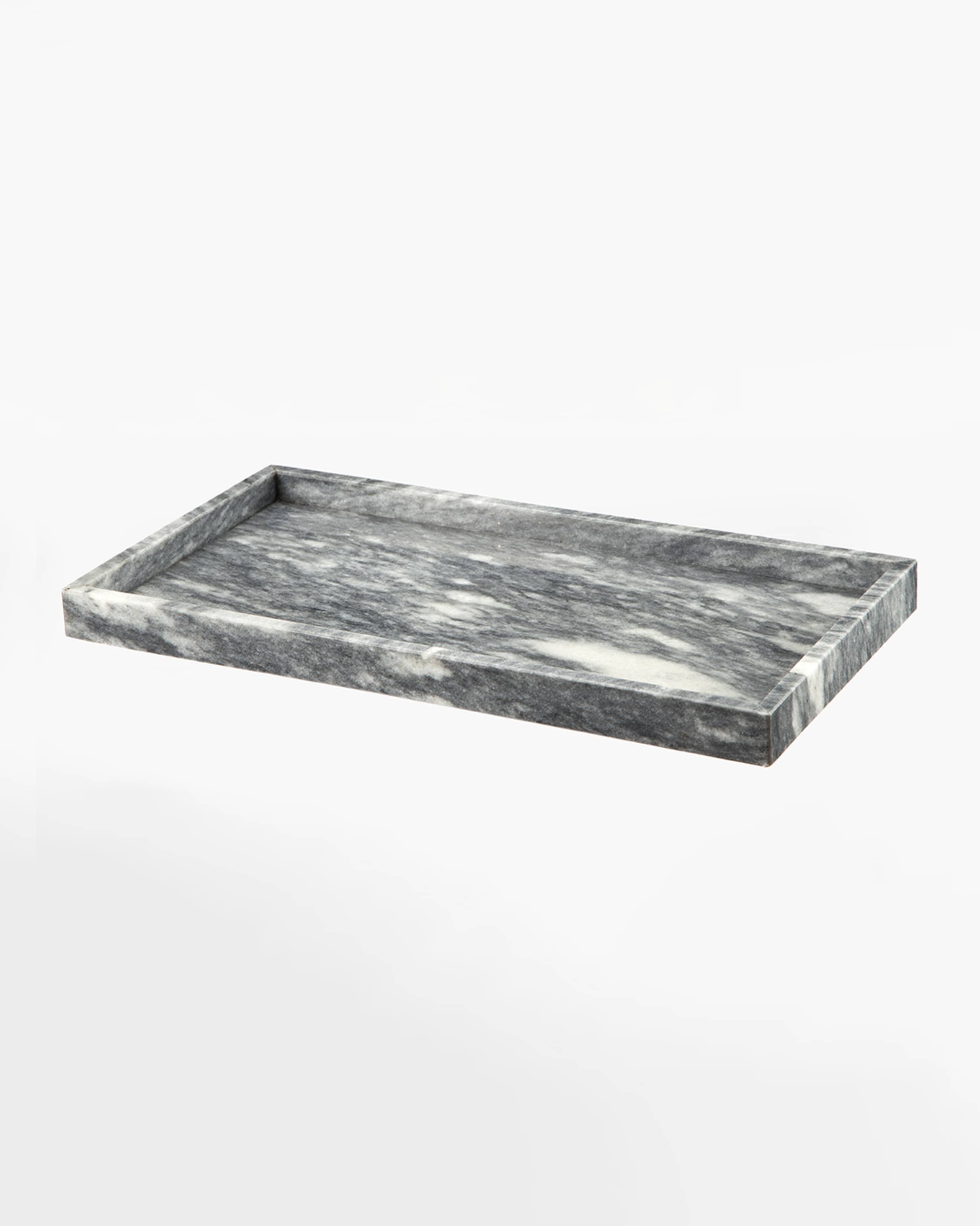 Marble Crafter Eris Collection Cloud Gray Large Vanity Tray
