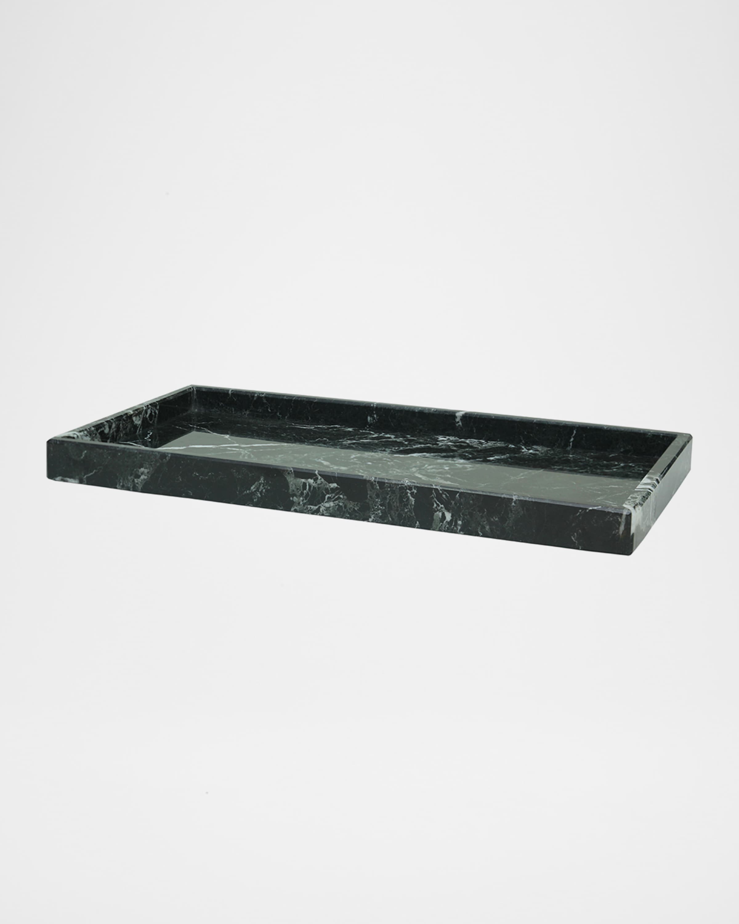 Marble Crafter Myrtus Collection Black Zebra Large Vanity Tray