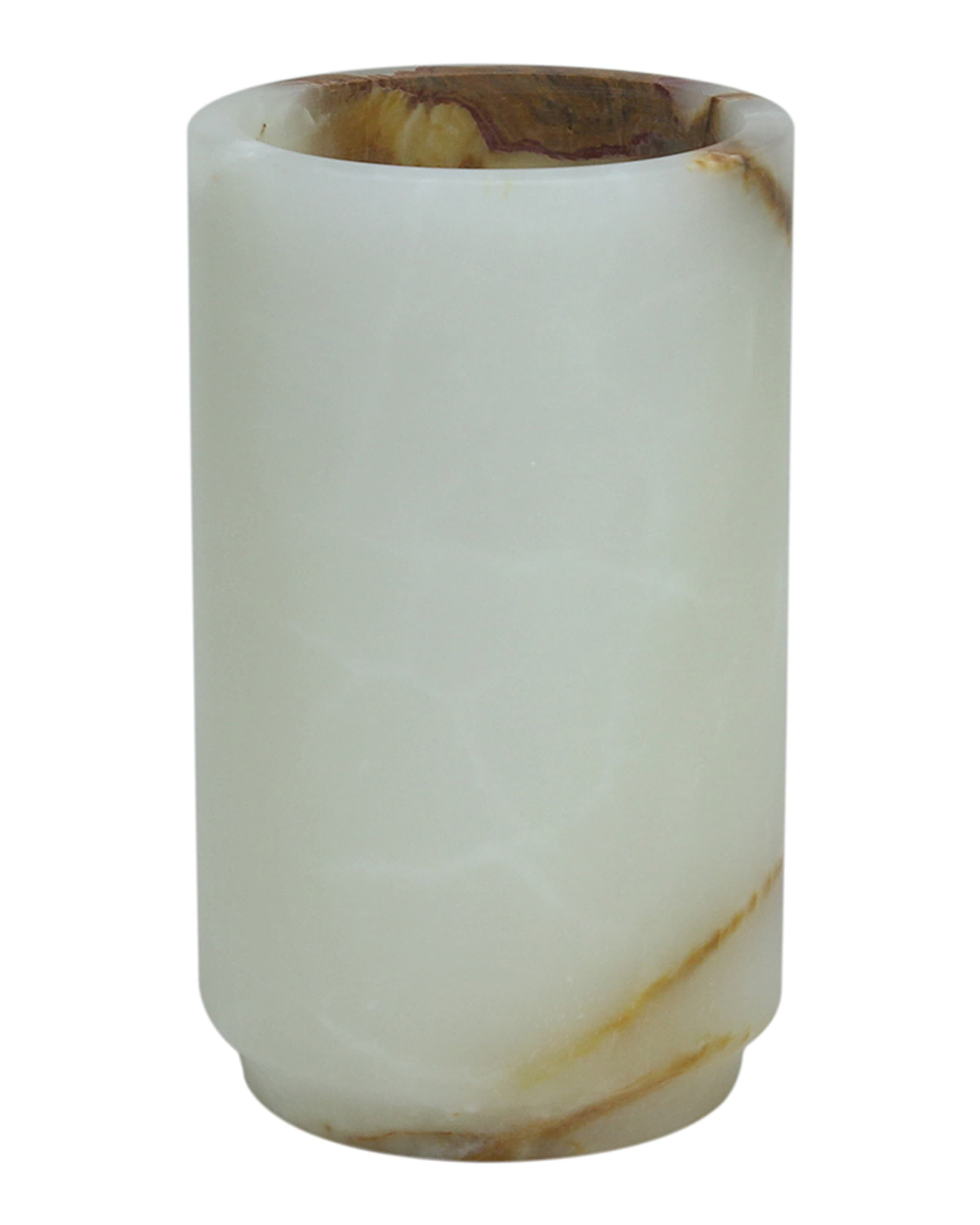 Marble Crafter Eris Collection Light Green Onyx Tumbler