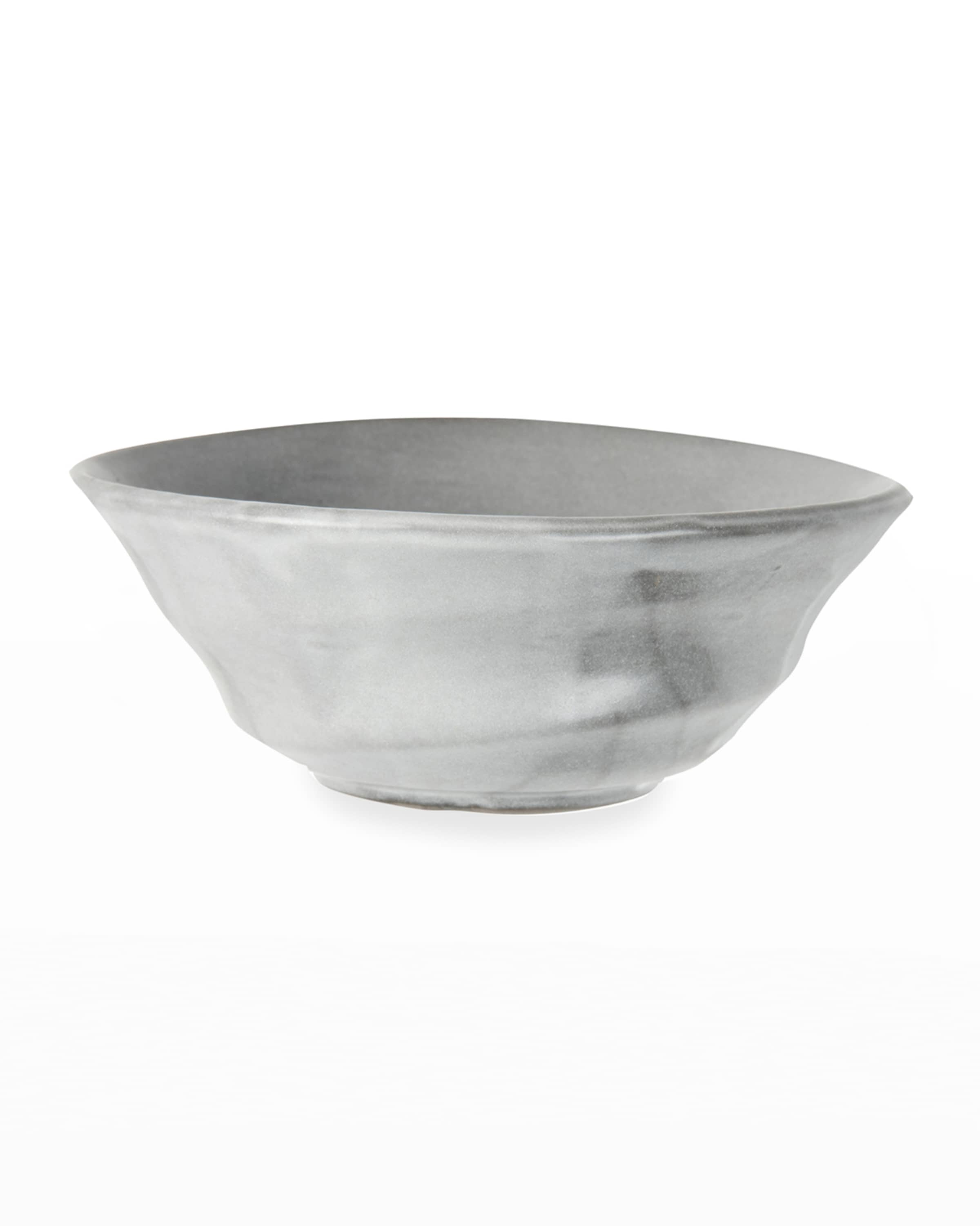 Blue Pheasant Marcus Cement Glaze Cereal/Ice Cream Bowls, Set of 4