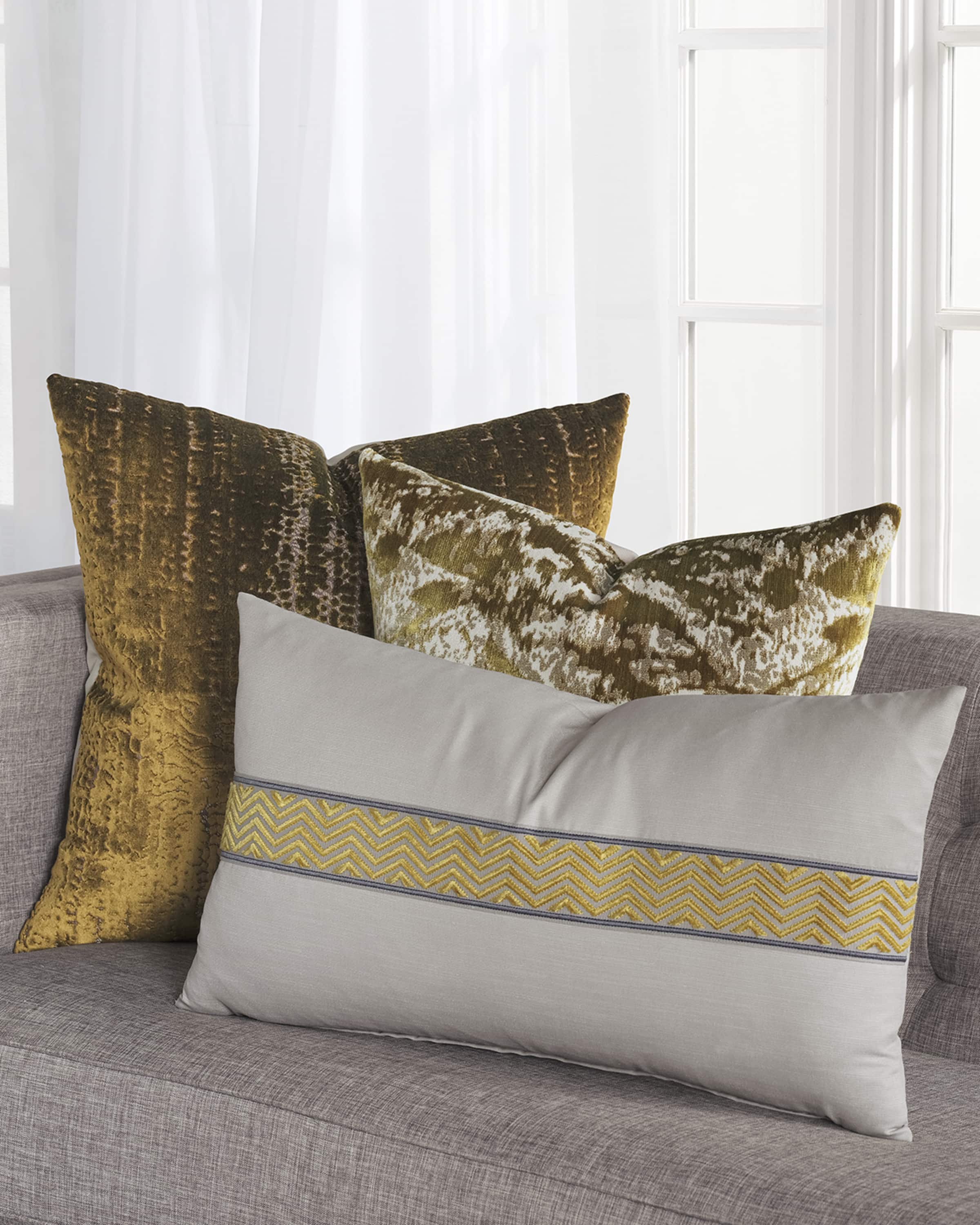 Eastern Accents Brioche Mustard Decorative Pillow
