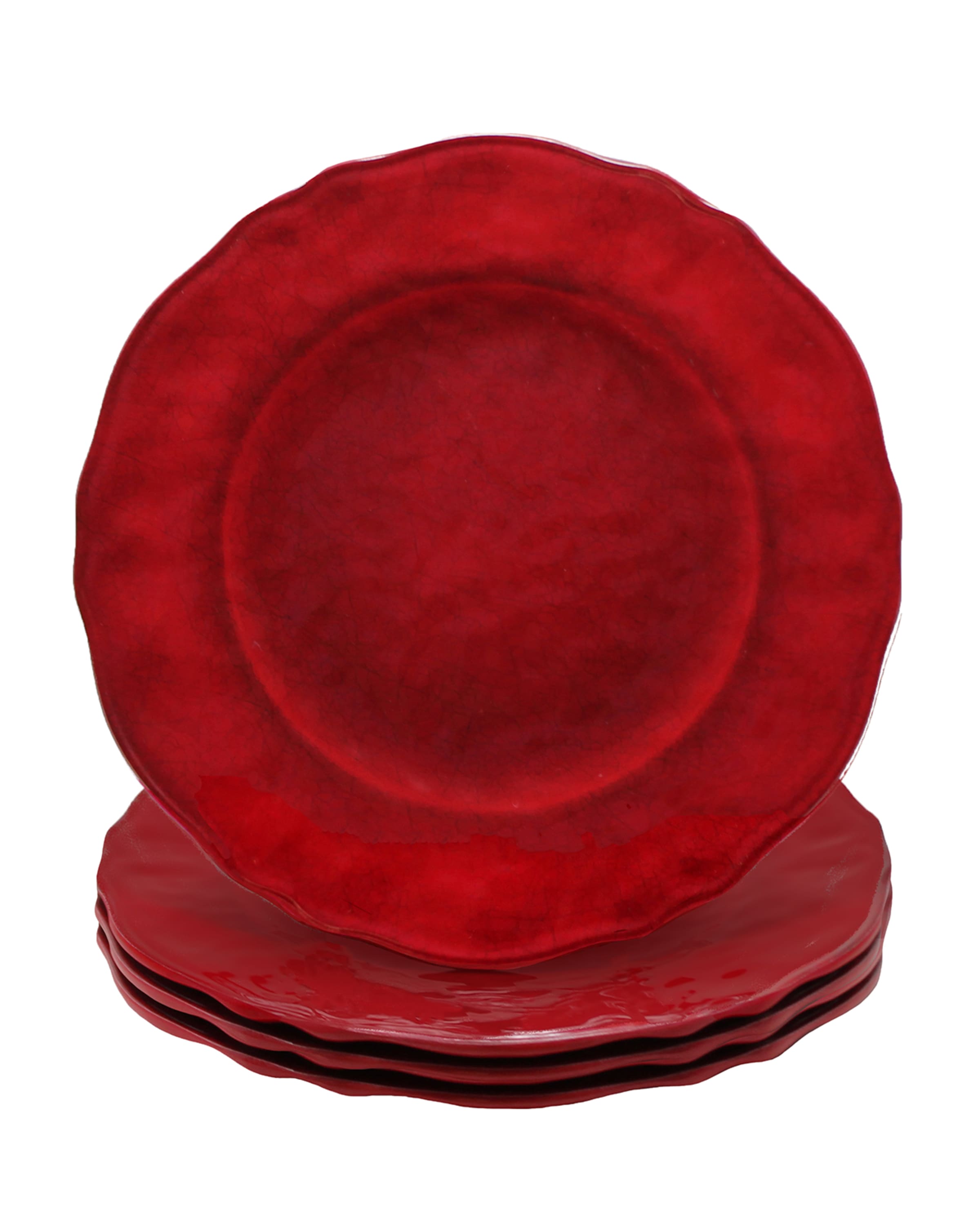Le Cadeaux Garnet Dinner Plates, Set of 4