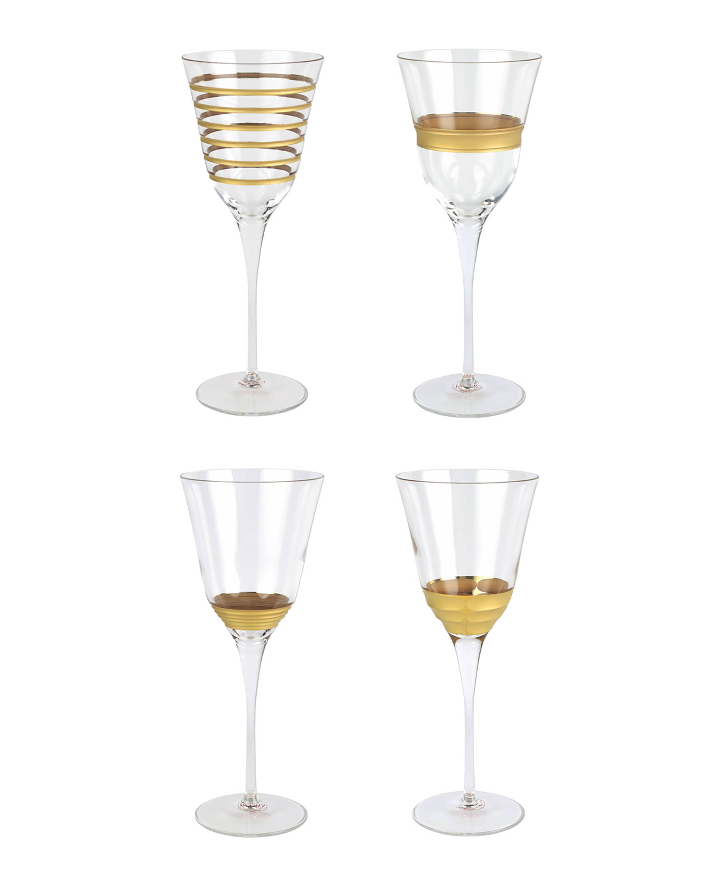 Vietri Raffaelo Assorted Wine Glass, Set of 4