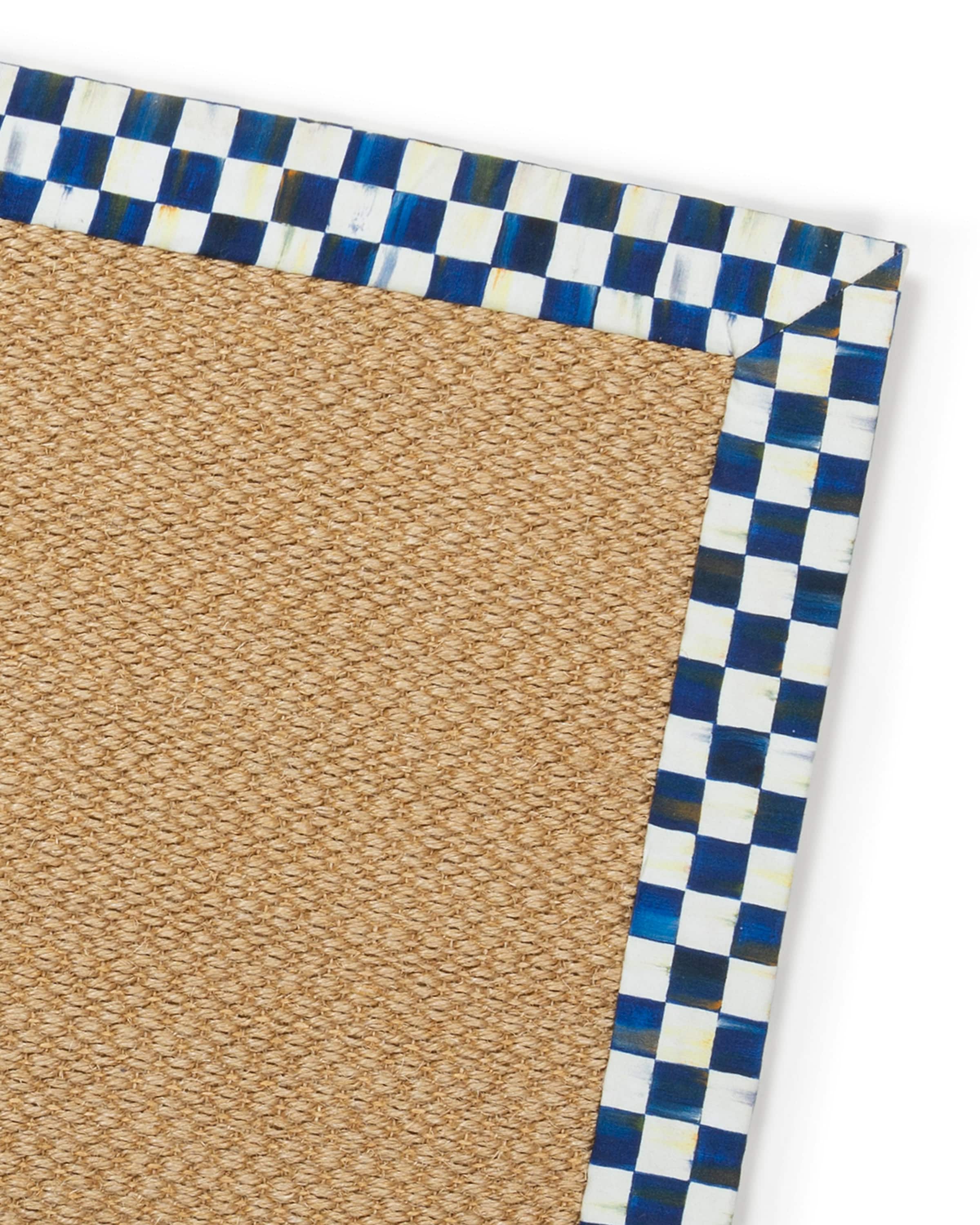 MacKenzie-Childs Royal Check Sisal Rug, 8' x 10'