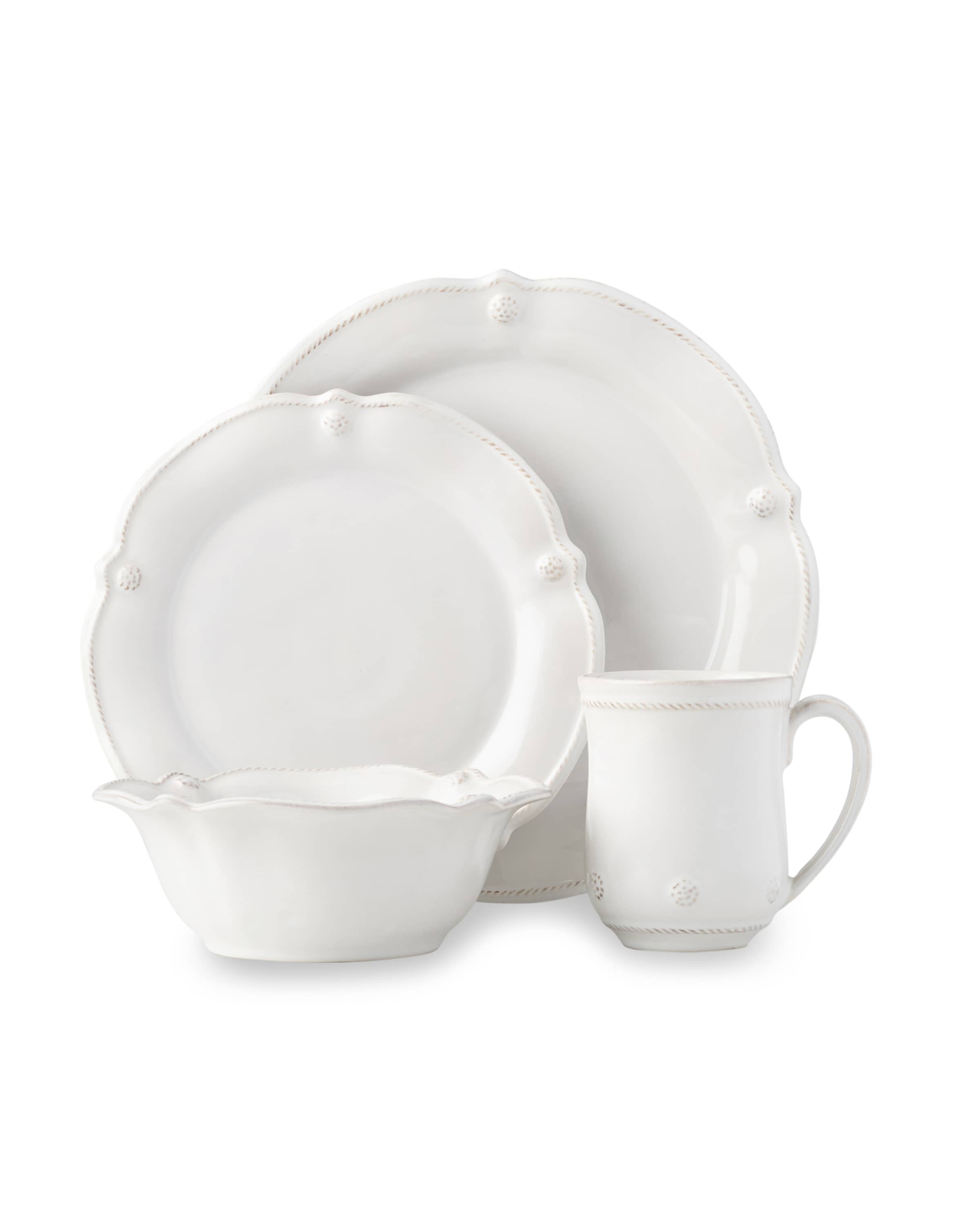Juliska Berry & Thread Flared 4pc Place Setting - Whitewash