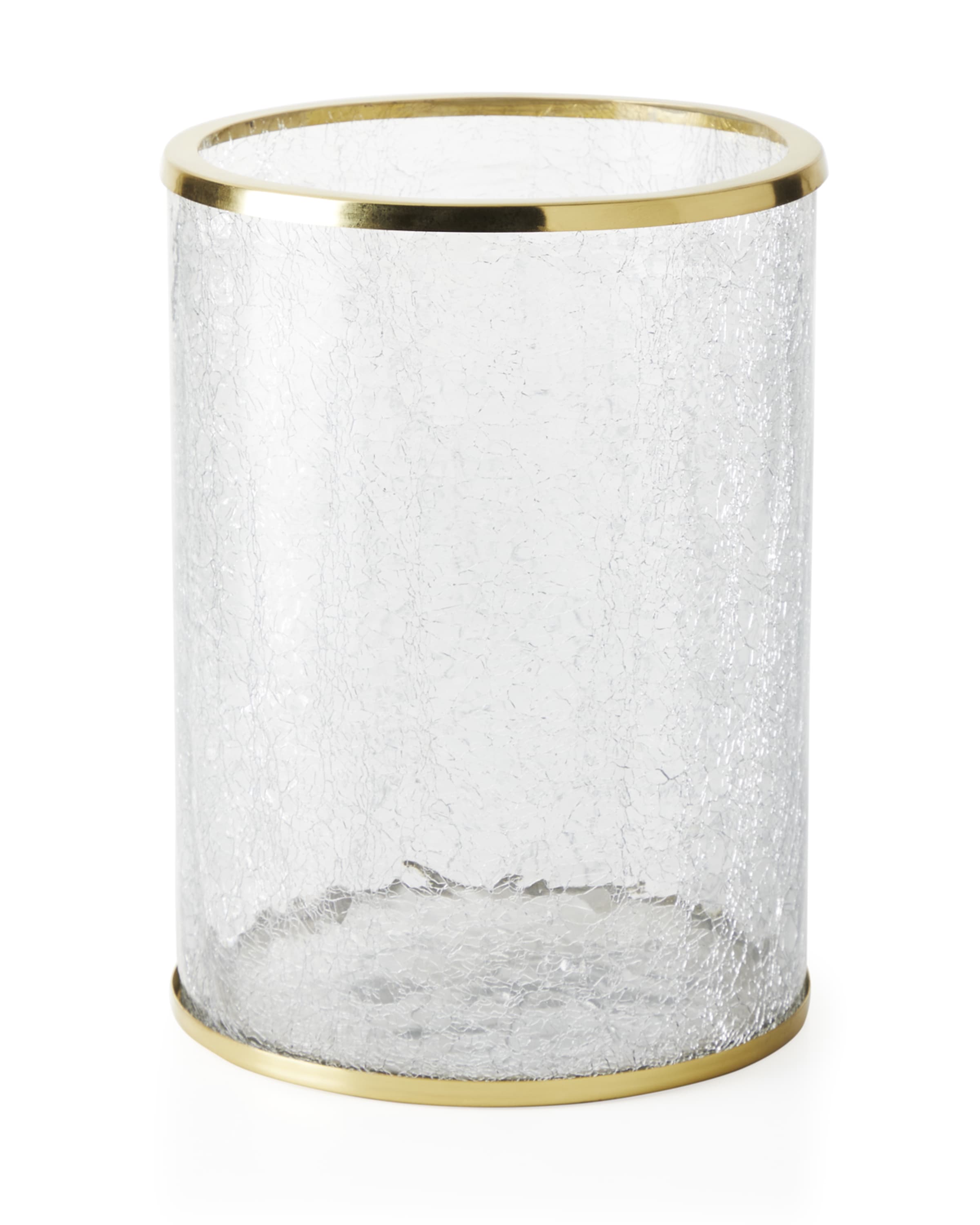 Pigeon and Poodle Pomaria Brushed Gold Wastebasket
